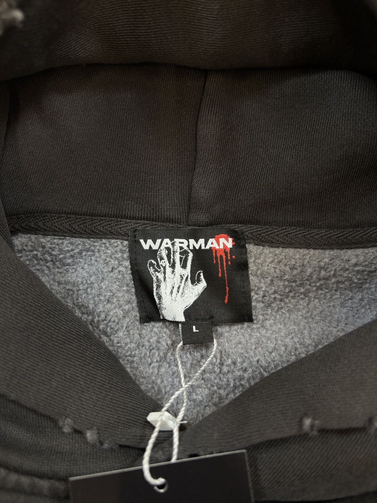 Other Warman Middle Fingers up Graphic Hoodie, Black Size US L / EU 52-54 / 3 - 7 Thumbnail