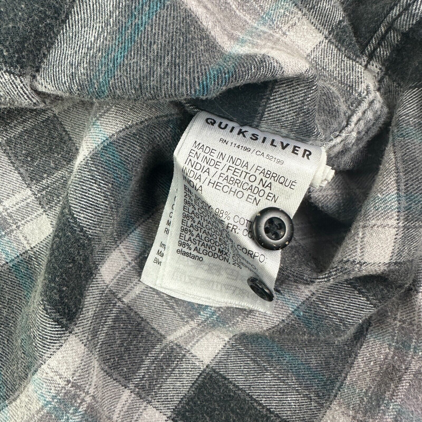 Quiksilver Quiksilver Shirt Mens Size Large Button Up Plaid Casual Size US L / EU 52-54 / 3 - 4 Thumbnail