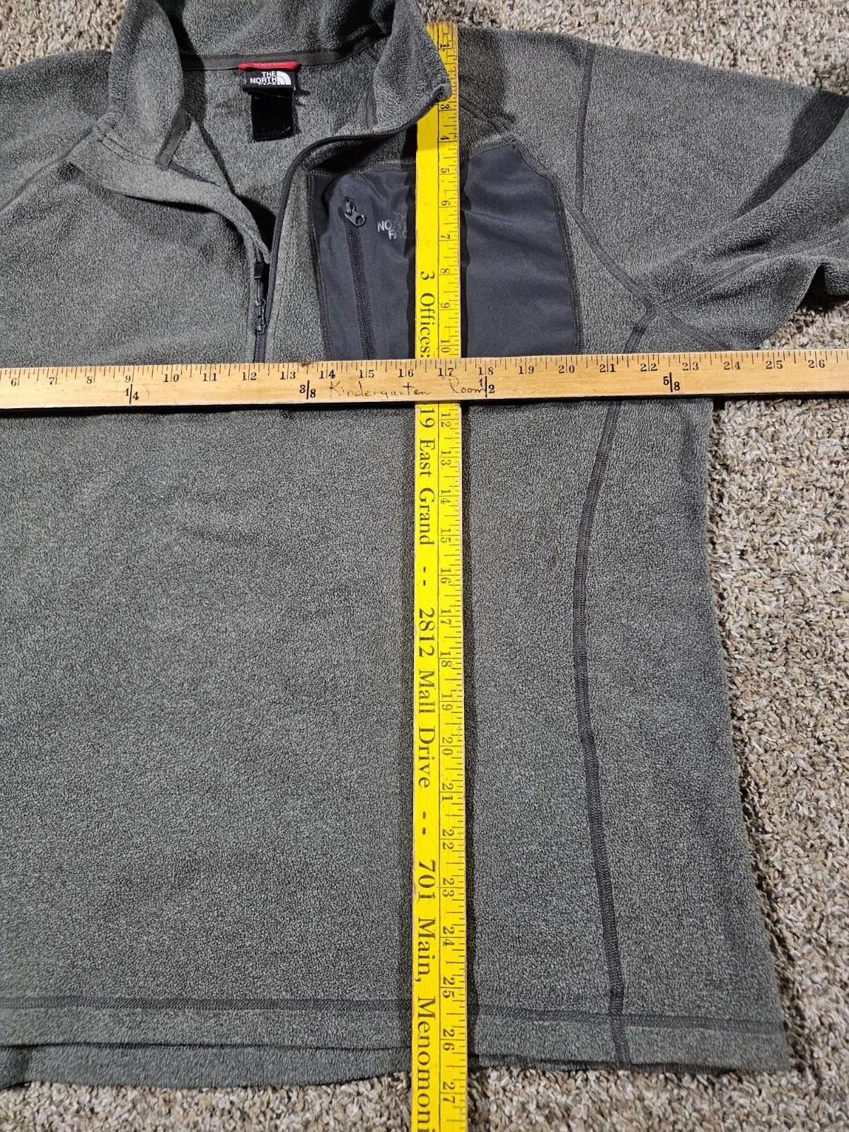 The North Face The North Face Mens L Gray 1/4 Zip Fleece Outdoor Hiking Size US L / EU 52-54 / 3 - 6 Thumbnail