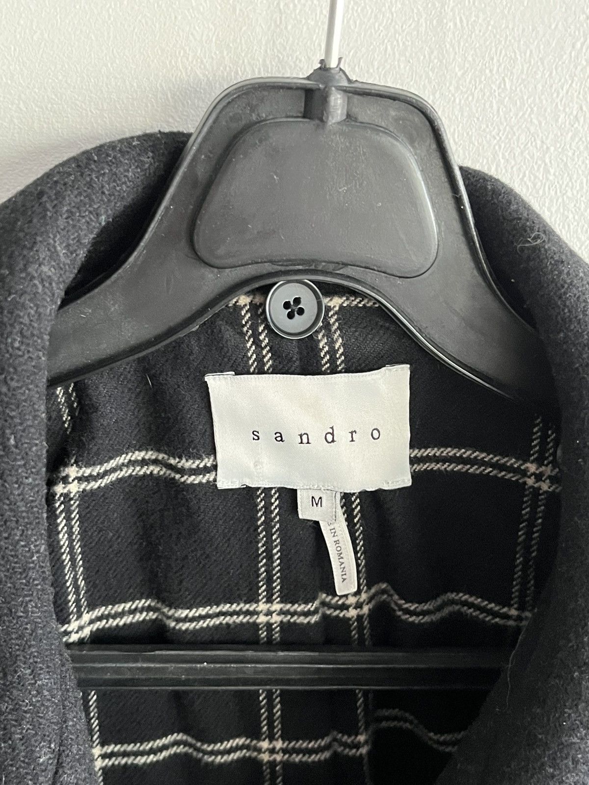 Sandro $1k Value Vintage Sandro French Pea Coat Runway Limited Size US M / EU 48-50 / 2 - 6 Thumbnail