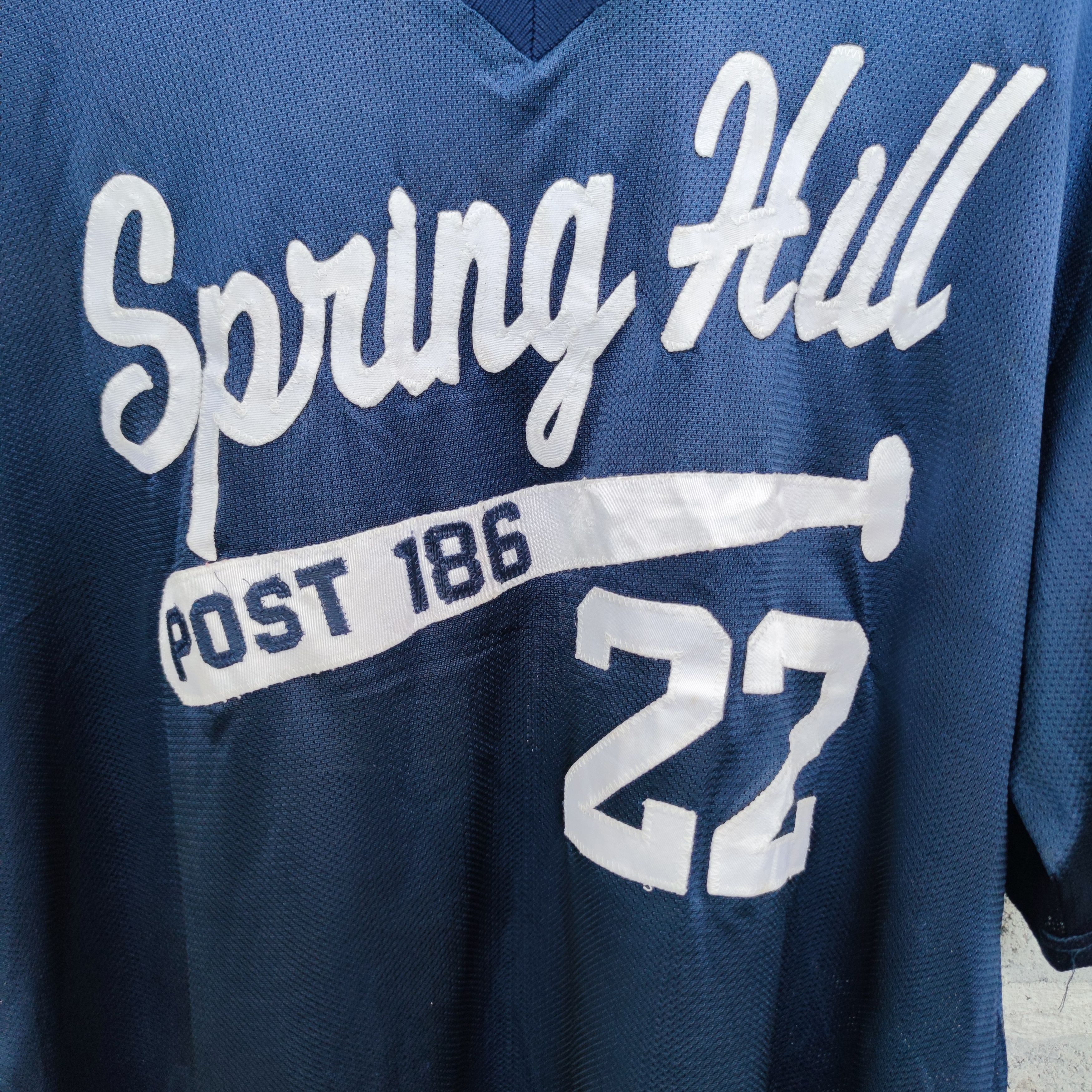 Vintage Vintage 90s Spring Hill Post 186 Teamwork Athletic Jersey Size US XL / EU 56 / 4 - 4 Thumbnail