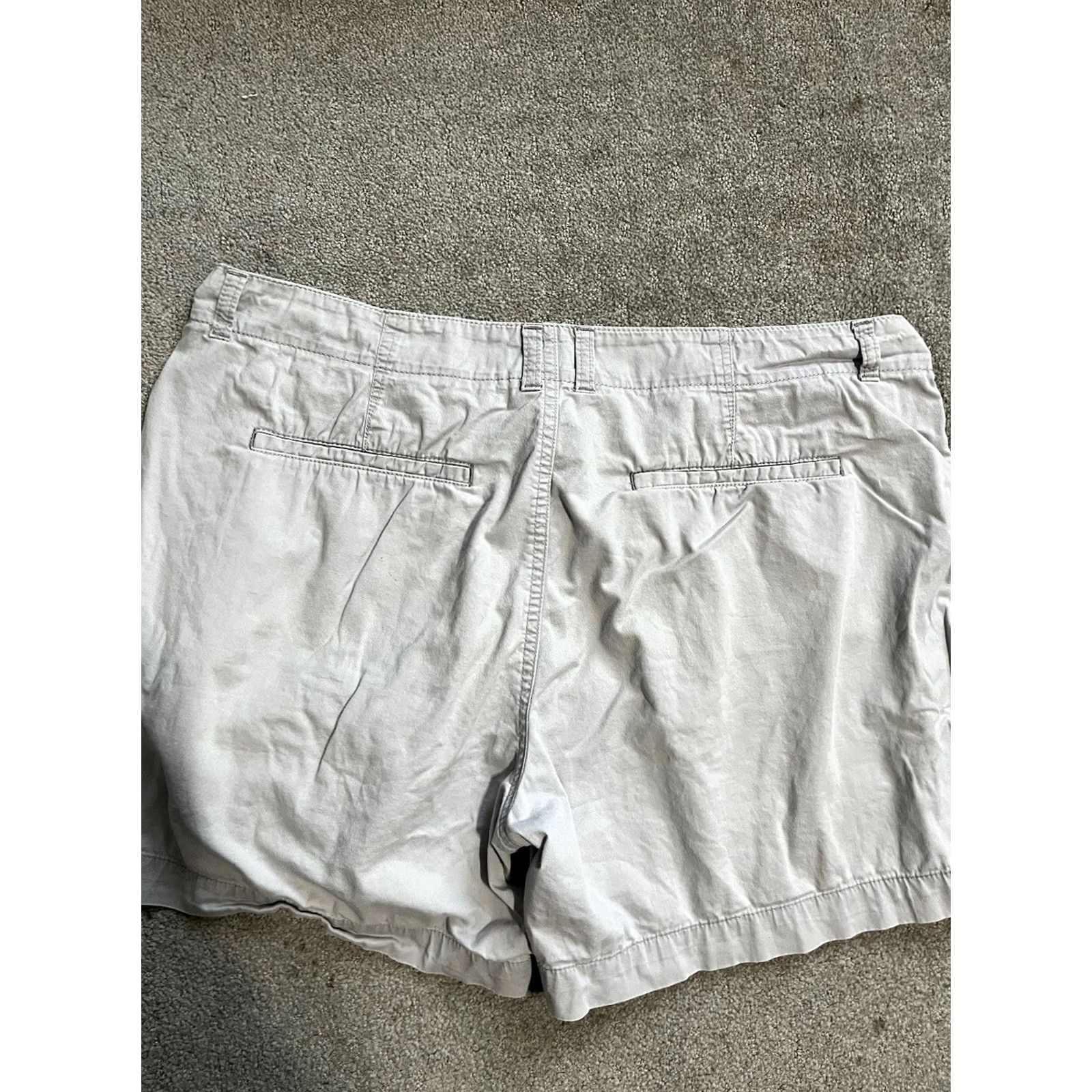 Lee Lee Womens Bermuda Shorts Regular 16 Gray Stretch Pockets 5-Pocket Denim Cotton Polyester Spandex Mid Rise Inseam 7in Casual Beach Walking Mens Womens Size 38" / US 16 / IT 52 - 2 Thumbnail