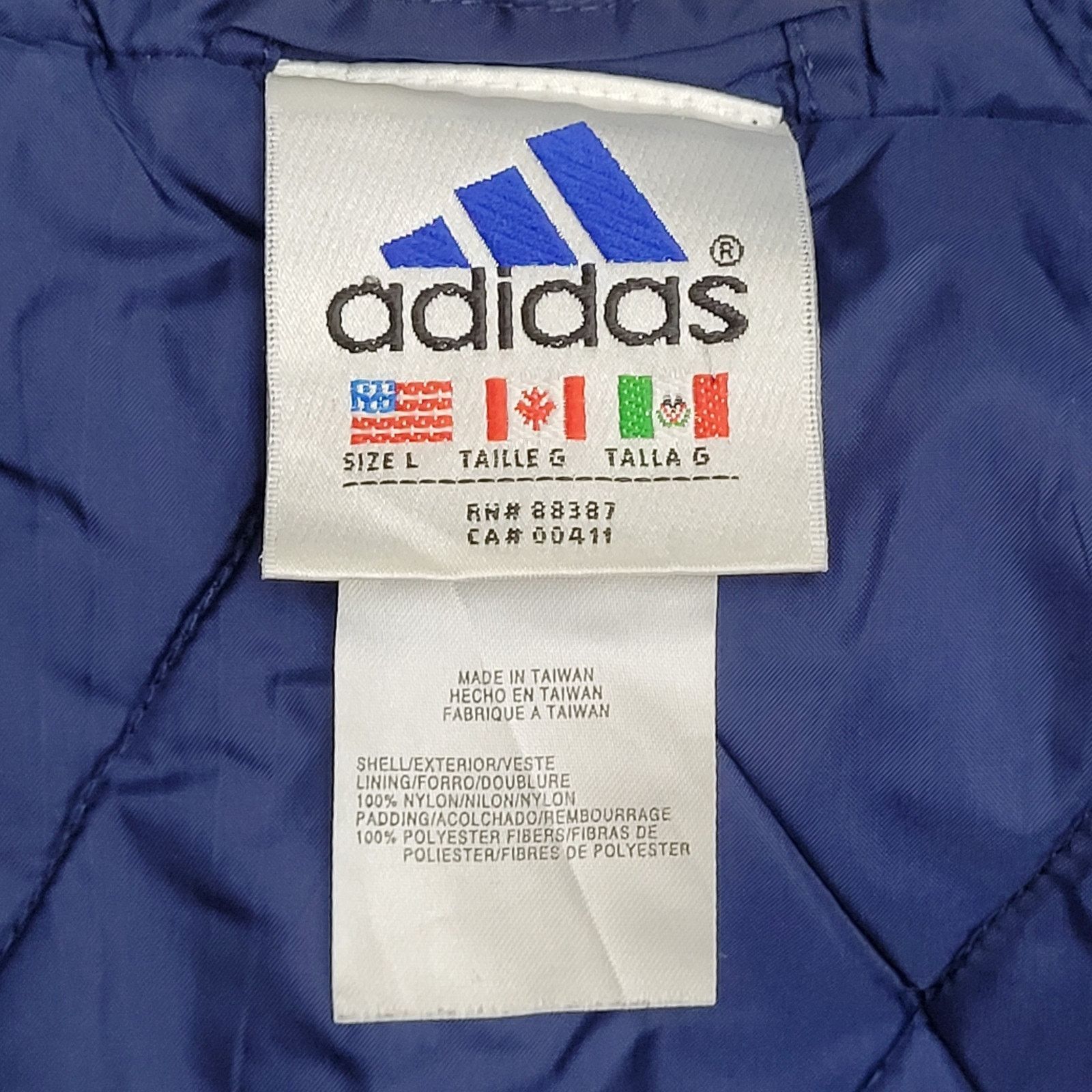 Adidas Vintage 90s ADIDAS Hooded Windbreaker Zip Jacket Large 36x27 Size US M / EU 48-50 / 2 - 13 Thumbnail