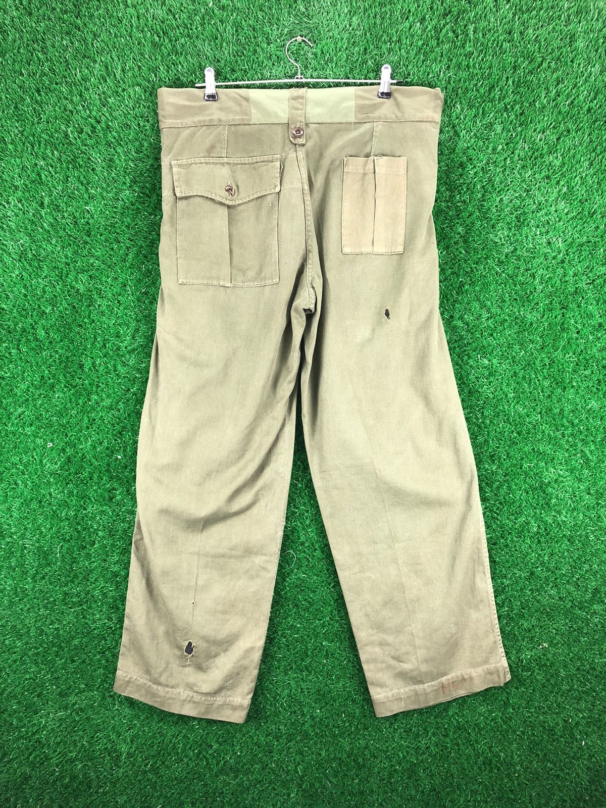Ghurka Vintage 60's Gurkha Trouser British Army Double Buckle Pants Size US 35 - 4 Thumbnail