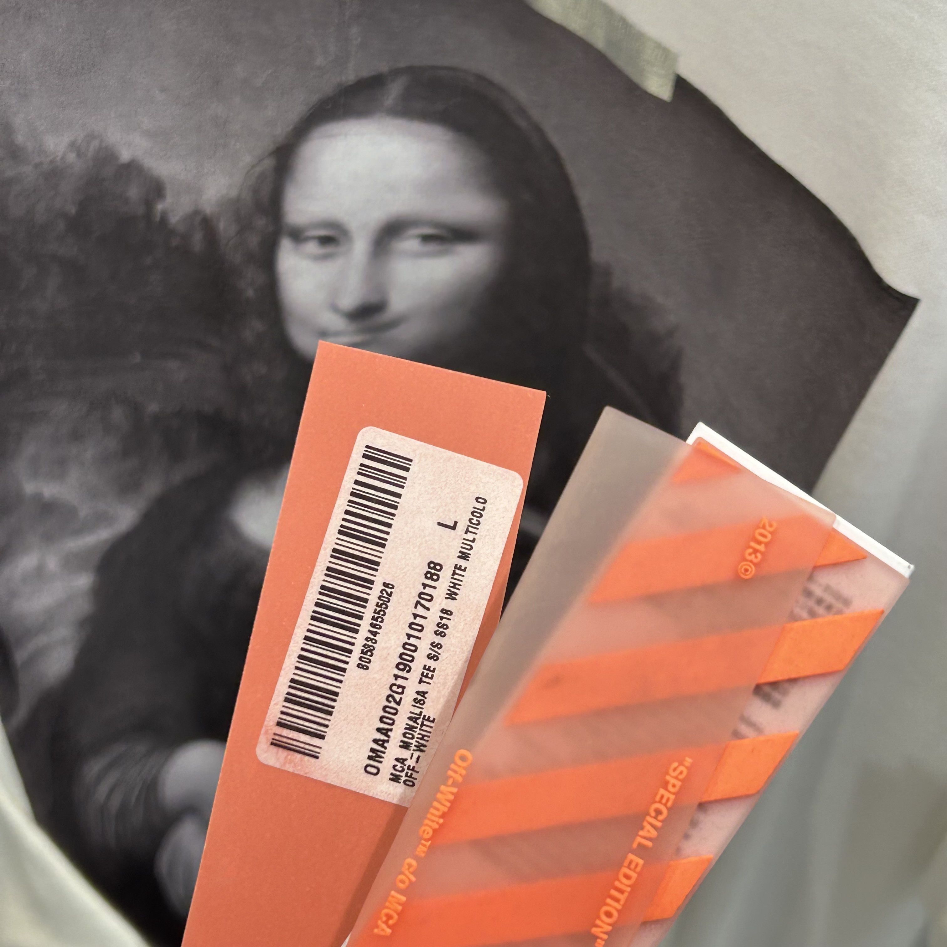 Off-White Virgil Abloh MCA Figures of Speech OFF-WHITE Mona Lisa Tee Size US L / EU 52-54 / 3 - 6 Thumbnail