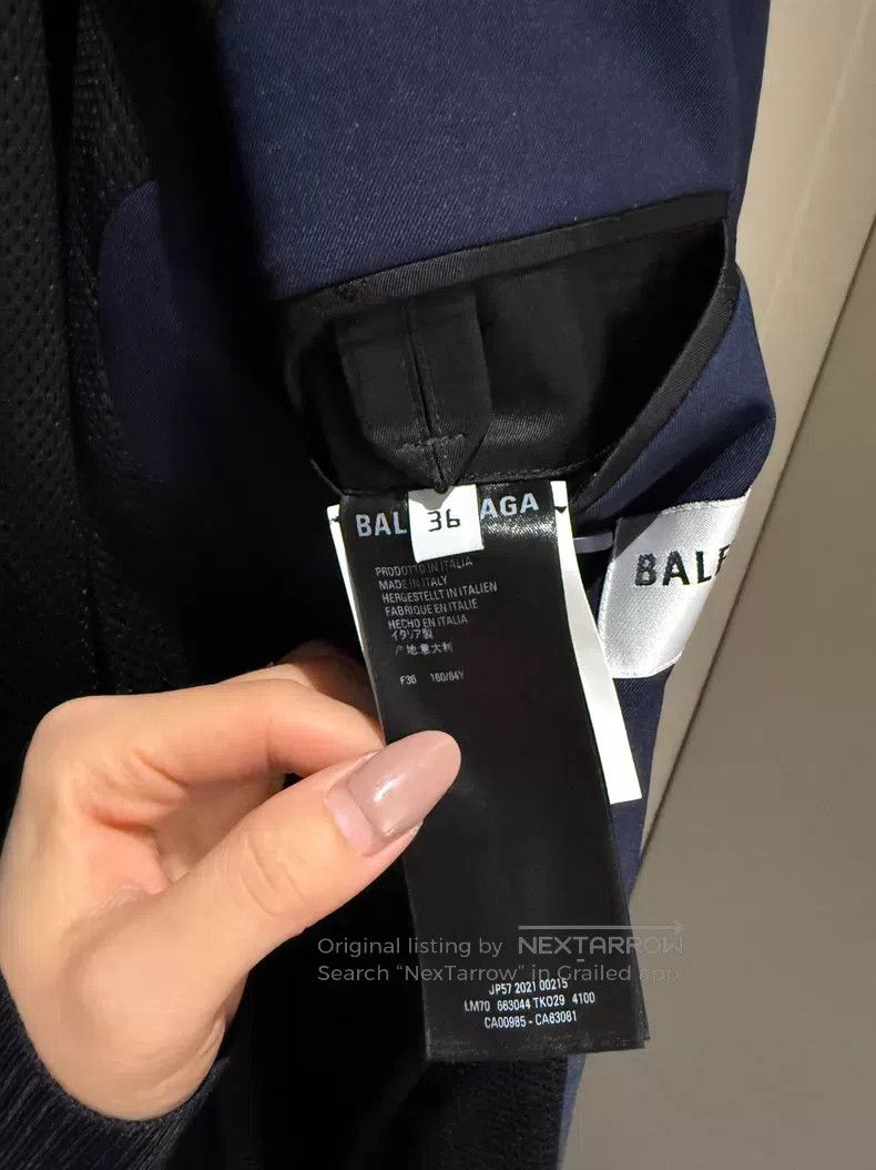 Balenciaga Balenciaga Solid Single Breasted Pocket Windbreaker Size XS / US 0-2 / IT 36-38 - 6 Thumbnail