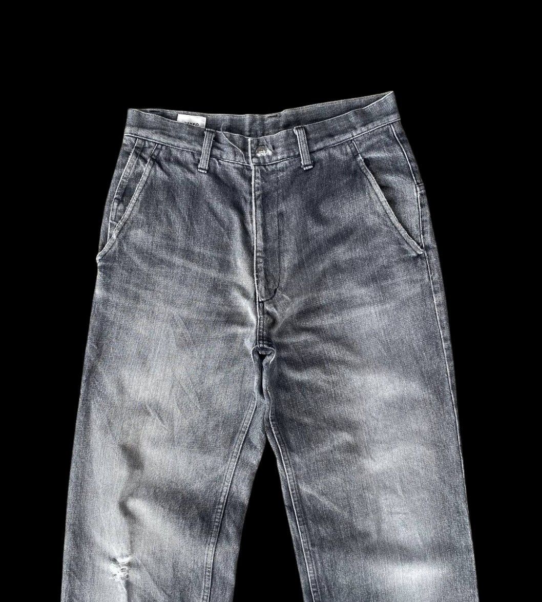 Takeo Kikuchi BJ6-19 VTG JAPAN TAKEO KIKUCHI DISTRESSED FADED GREYWASH Size US 29 - 4 Thumbnail