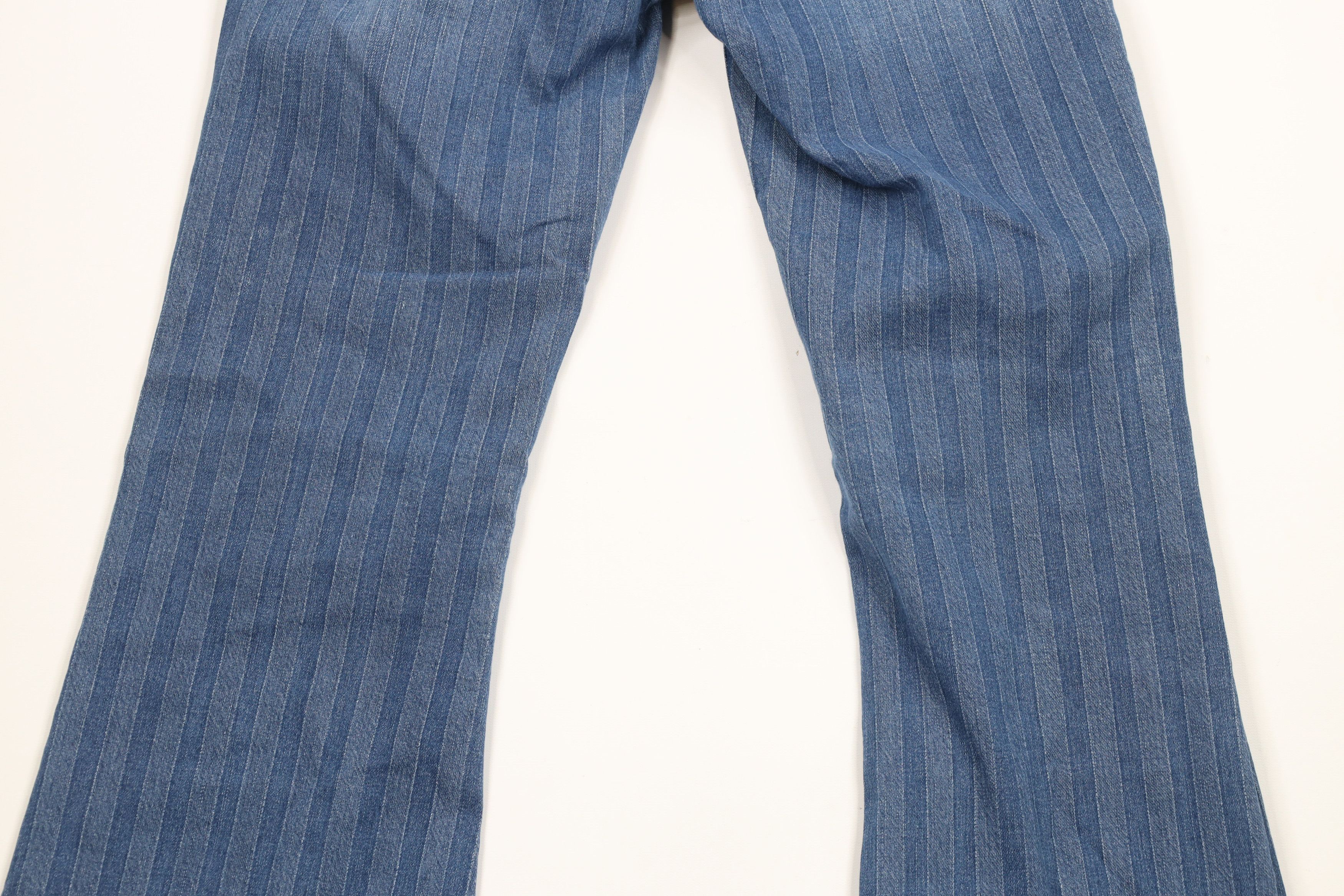 Vintage Vintage Y2K Streetwear Striped Wide Leg Bell Bottoms Jeans Size 26" / US 2 / IT 38 - 12 Thumbnail