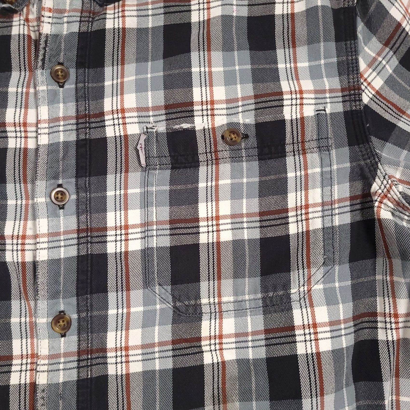 Carhartt VINTAGE Carhartt Long Sleeved Cotton Flannel Button Down Shirt Mens Large Heavy Workwear Size US L / EU 52-54 / 3 - 4 Thumbnail