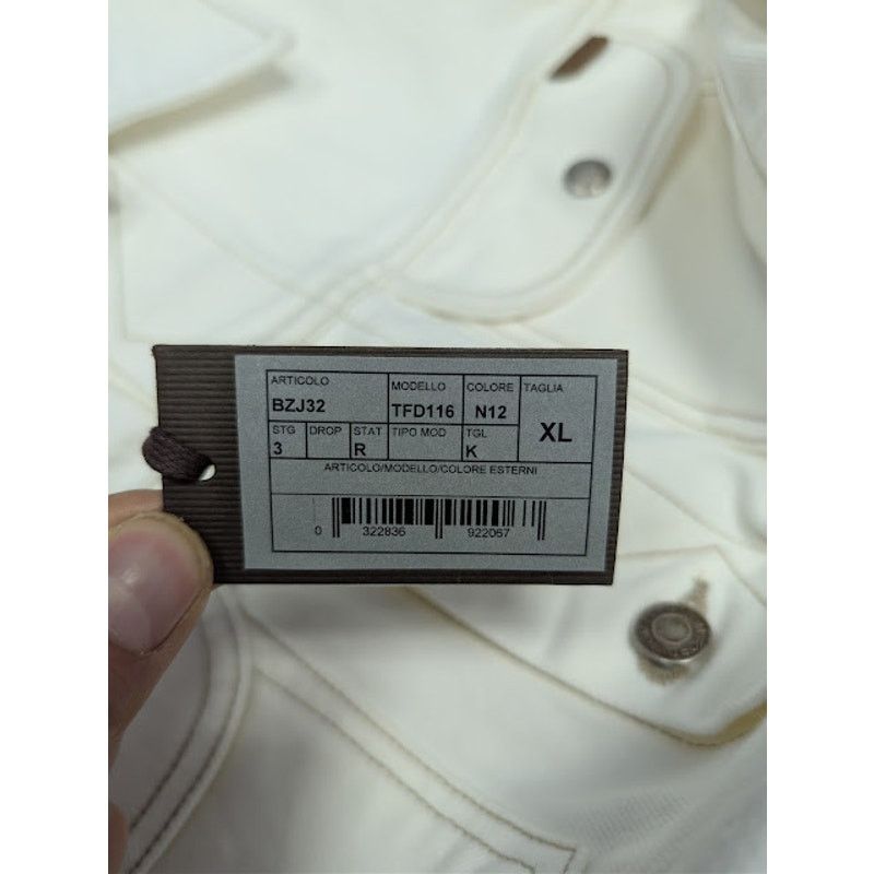 Tom Ford o1rshd1 Iconic Denim Jacket in Off-White Size US XL / EU 56 / 4 - 23 Thumbnail