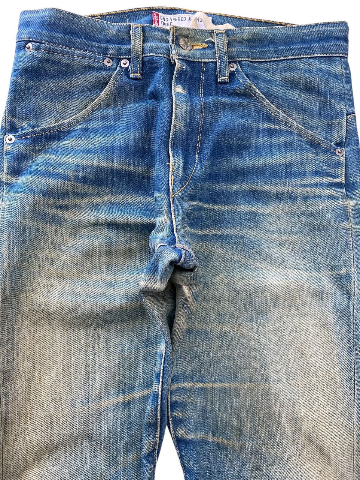 Levi's Levi’s Blue Wash Whiskered Style Twisted Leg Jeans Size US 29 - 2 Thumbnail