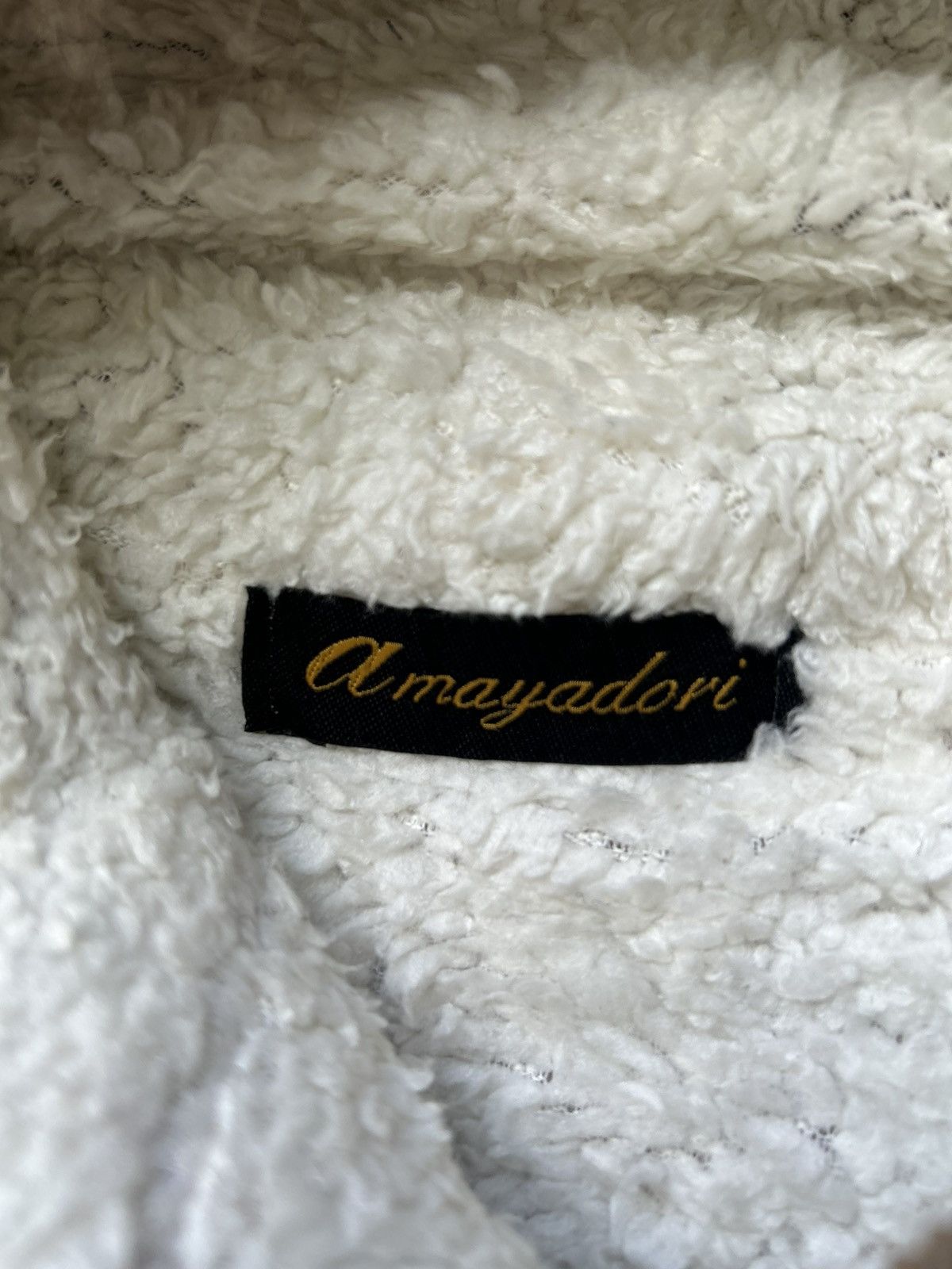 Japanese Brand Amayadori Faux Fur Hoodie Knitwear Zipper Styled Ifsix Size US L / EU 52-54 / 3 - 7 Thumbnail