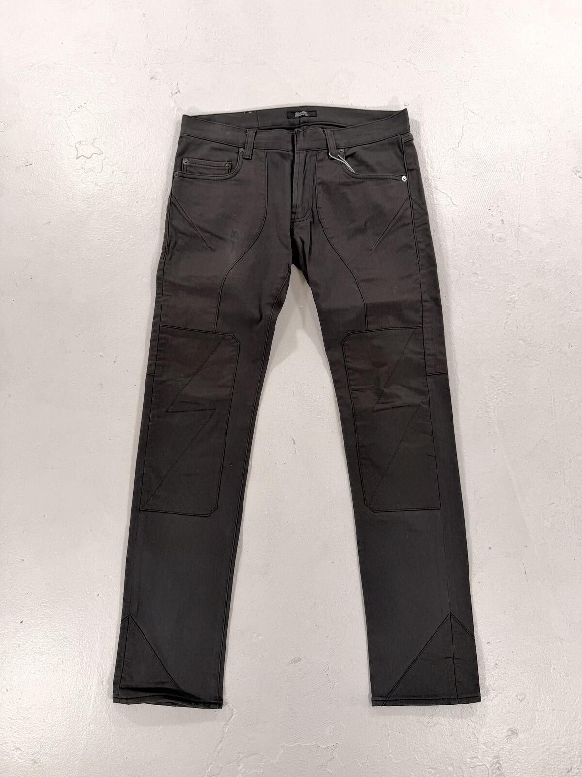 Undercover undercover ss09 neoboy lighting bolt paneled denim