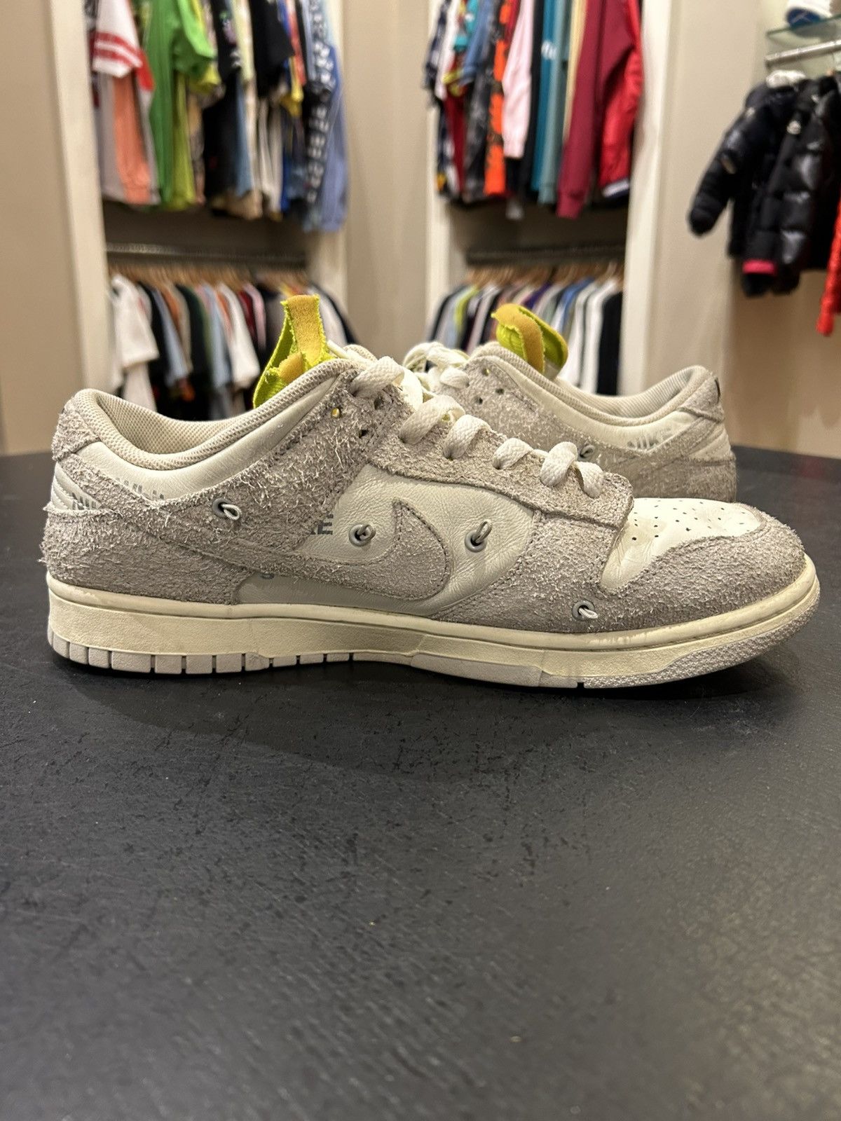 Nike × Off-White Nike Dunk Low ‘Off-White Lot 14’ Size US 11.5 / EU 44-45 - 4 Thumbnail
