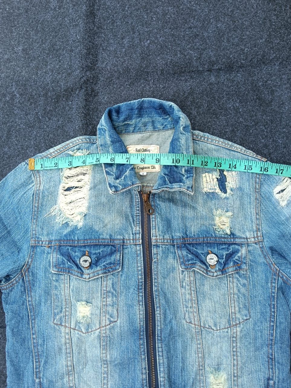JACKROSE Unisex 💥 JACKROSE Distressed Denim Jacket Size US S / EU 44-46 / 1 - 8 Thumbnail