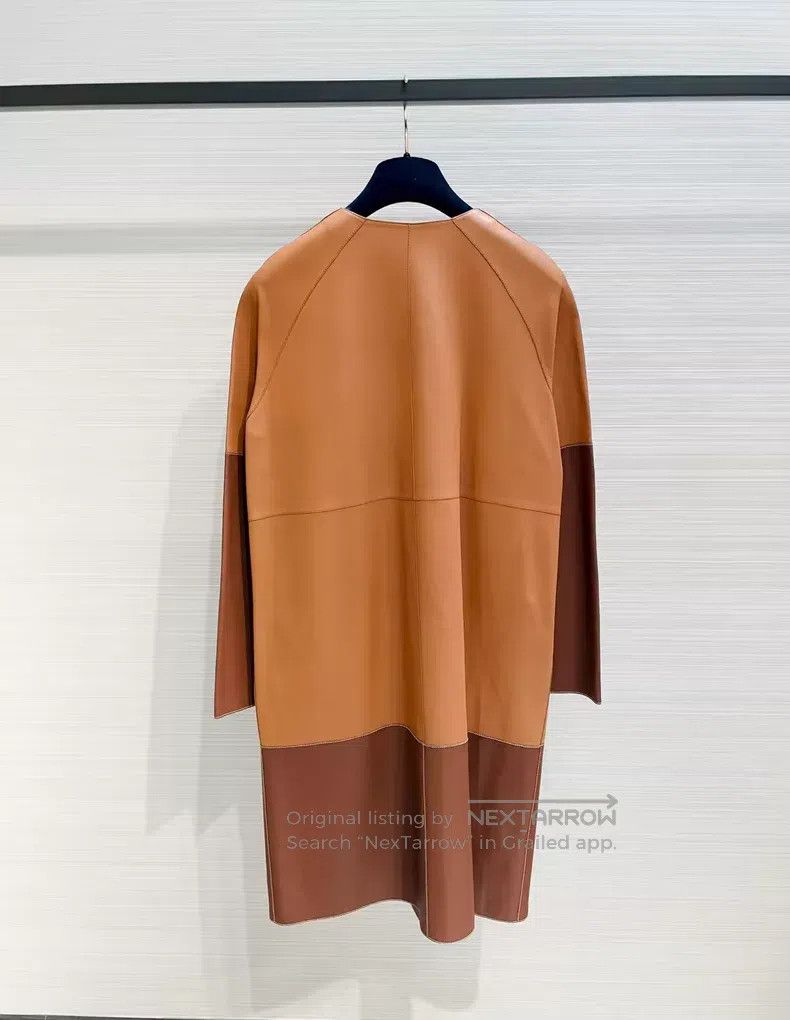 Loewe Loewe Mid-length color-blocked leather jacket Size XS / US 0-2 / IT 36-38 - 2 Thumbnail