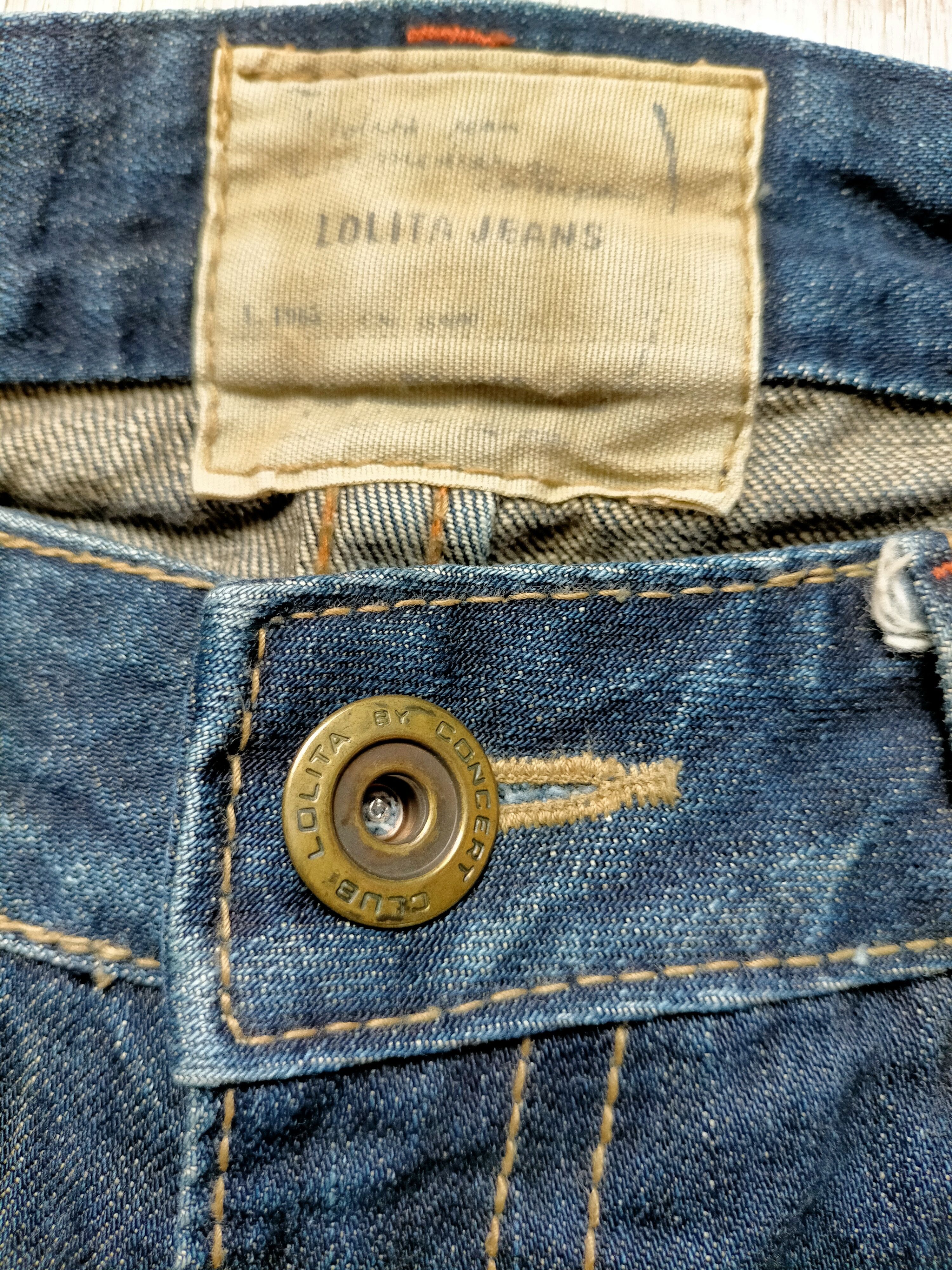 If Six Was Nine Flare Jeans Lolita Embroidered Multizipped Boot cut Denim Size US 33 - 22 Thumbnail