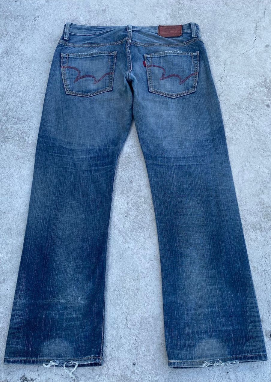 If Six Was Nine Vintage Edwin 503 Blue Trip Egdeline Distressed Denim Size US 36 / EU 52 - 3 Thumbnail