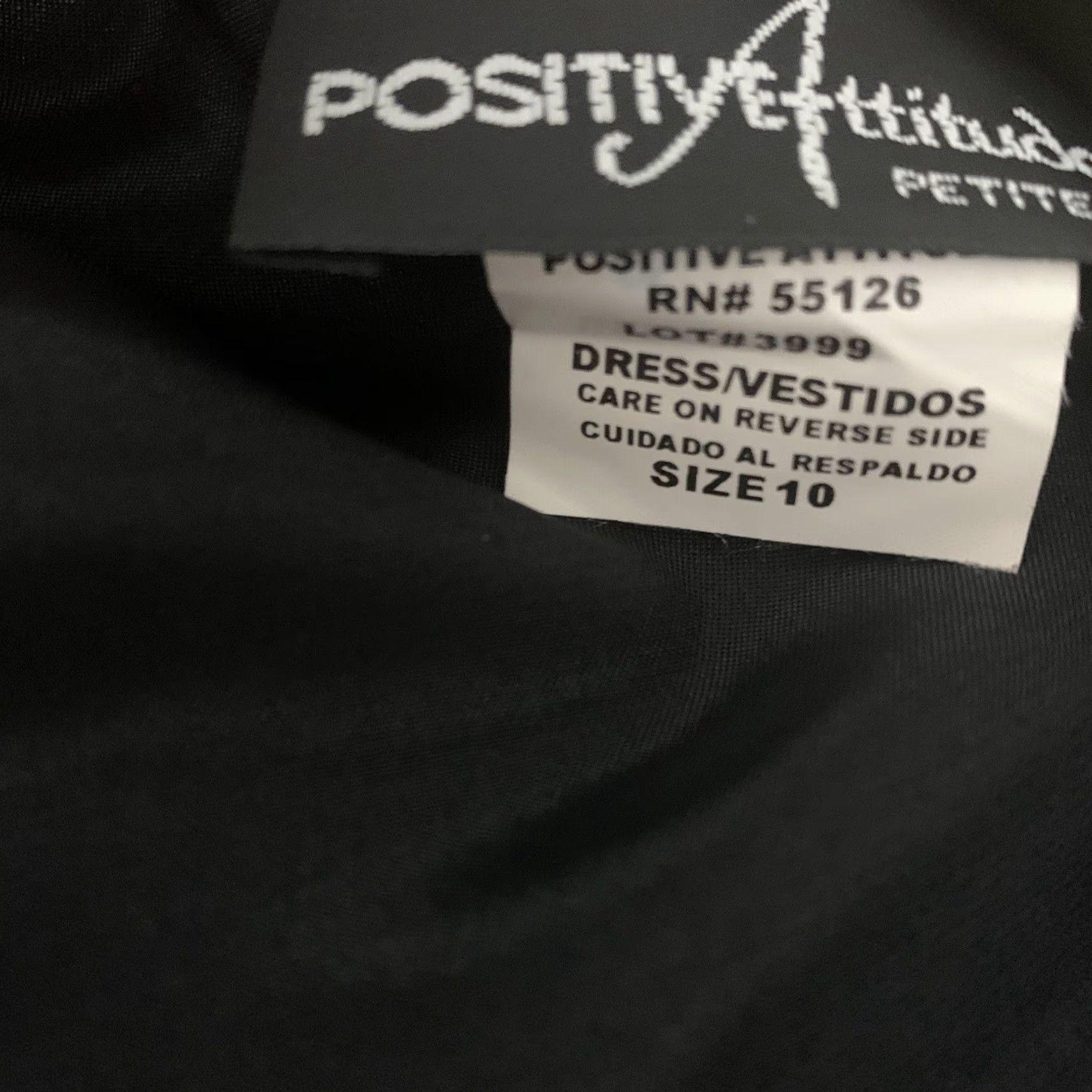 Vintage Positive Attitude Dress Hi-Low Satin Asymmetric Sleeveless Square Neck Polyester Black Petite 10 Party/Cocktail Women's Size L / US 10 / IT 46 - 7 Thumbnail