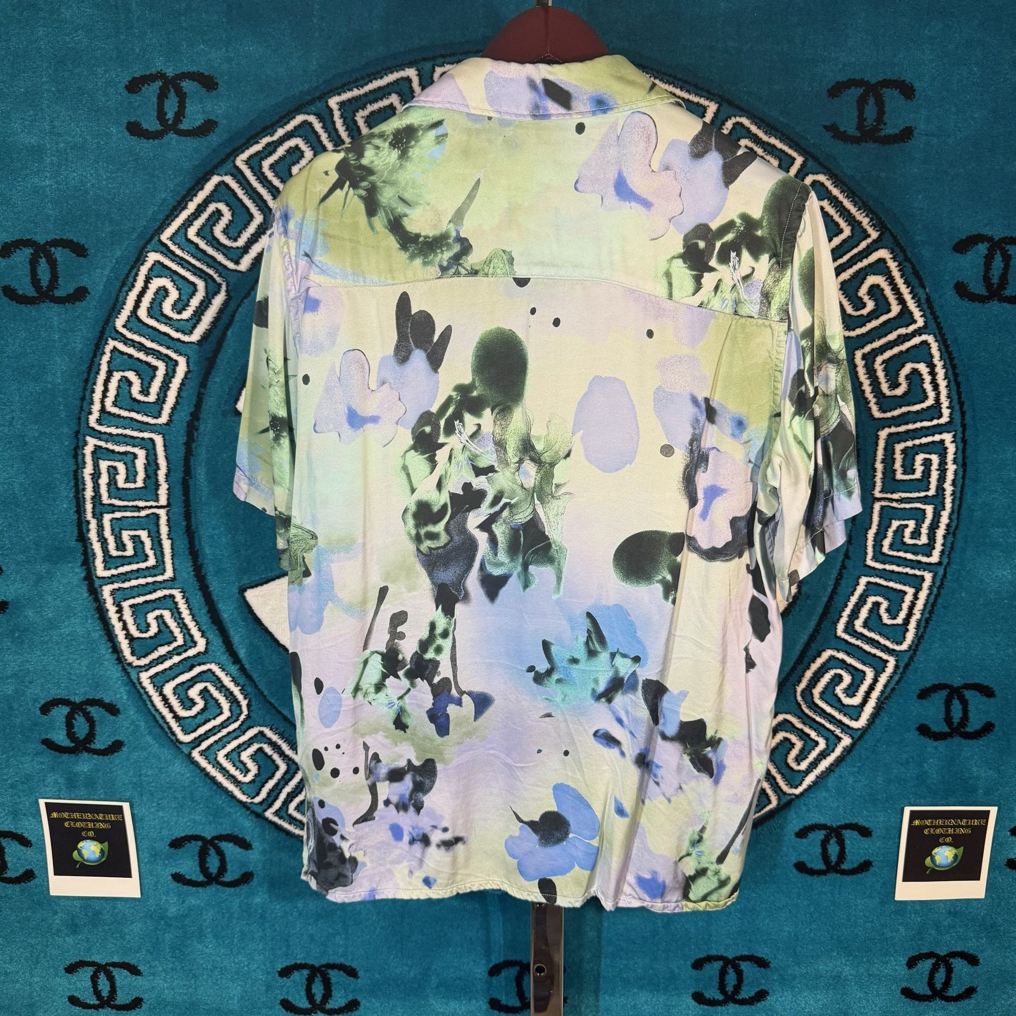 Zara HYPNOTIYQUE FUTURA FLORA S/S BUTTON UP Size US L / EU 52-54 / 3 - 2 Thumbnail