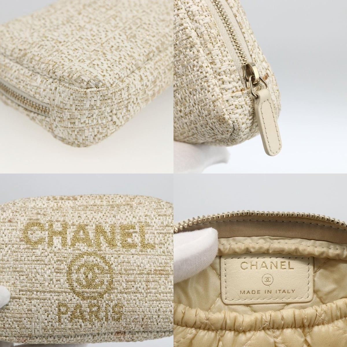 Chanel Chanel Pouch Tweed Size ONE SIZE - 5 Thumbnail