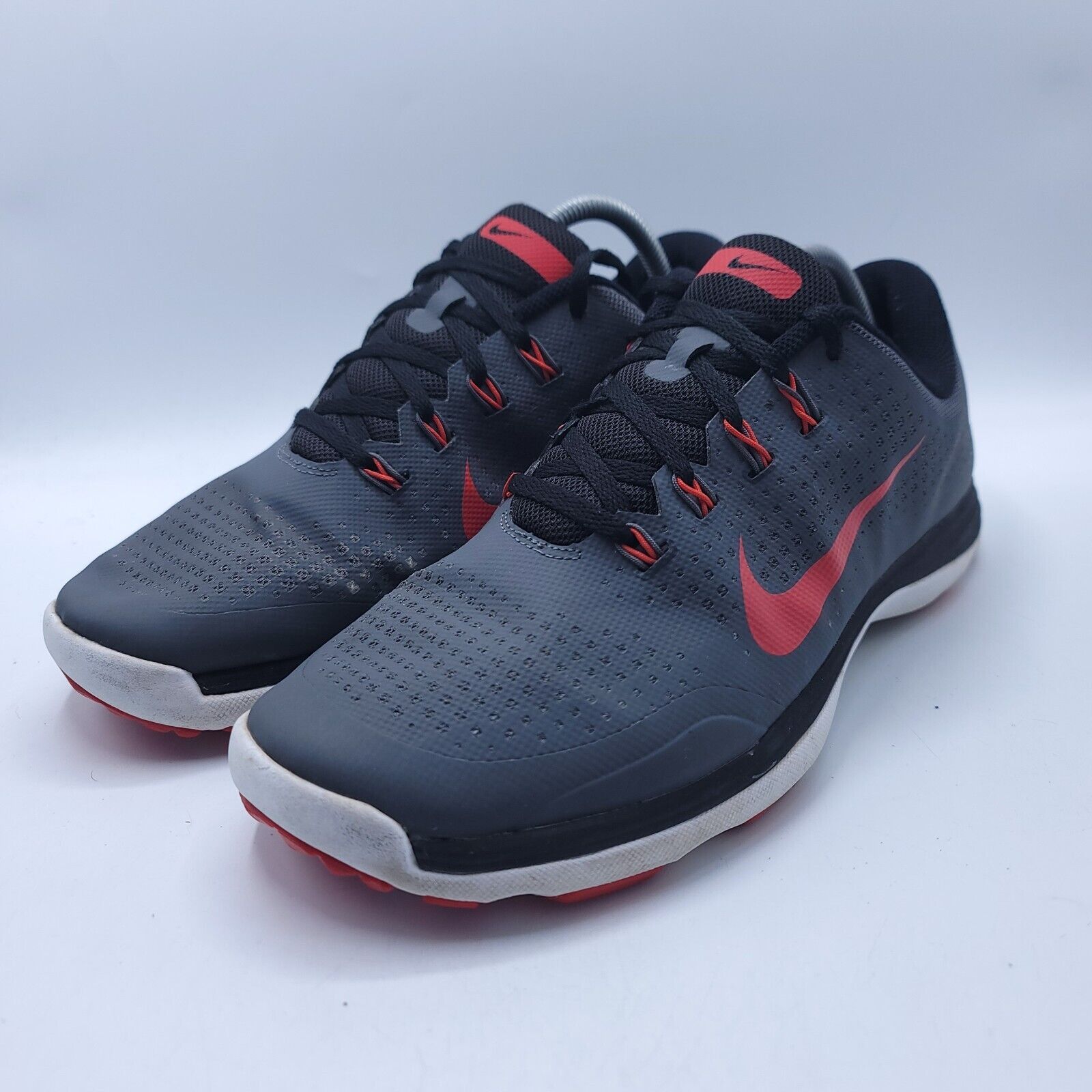 Nike Nike Lunarion Cypress Shoe Mens Size 10 652522-002 Gray Red Size US 10 / EU 43 - 1 Thumbnail