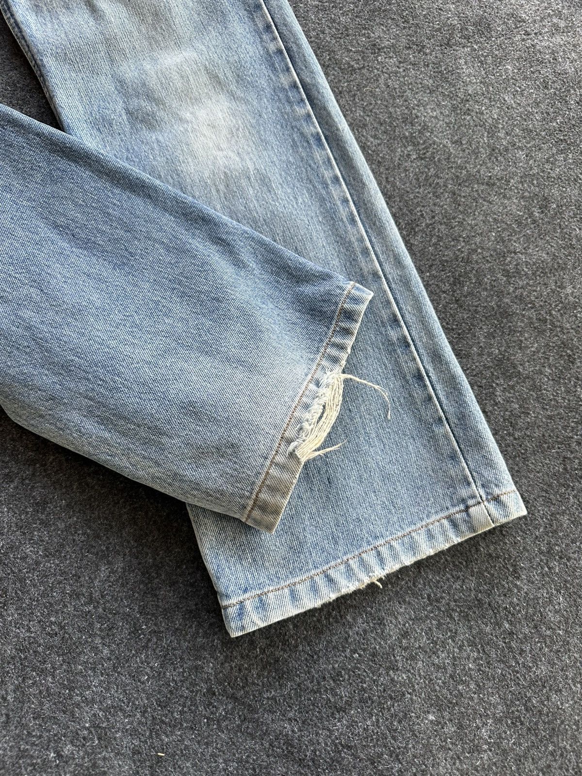 Lee × Vintage Vintage Lee Rider Sanforized 1970s Blue Wash Denim F85 Size US 28 / EU 44 - 6 Thumbnail
