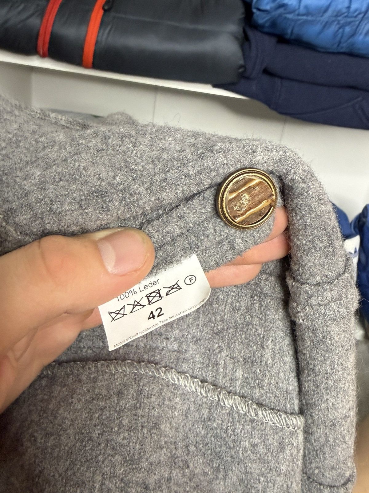 Other Stapf Worgl Tirol Austria Gray Knit Wool blazer size 42 Size S / US 4 / IT 40 - 10 Thumbnail