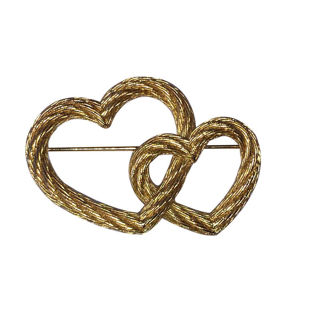 Dior Dior Twisted Rope Interlocking Double Heart Pin Size ONE SIZE - 1 Thumbnail