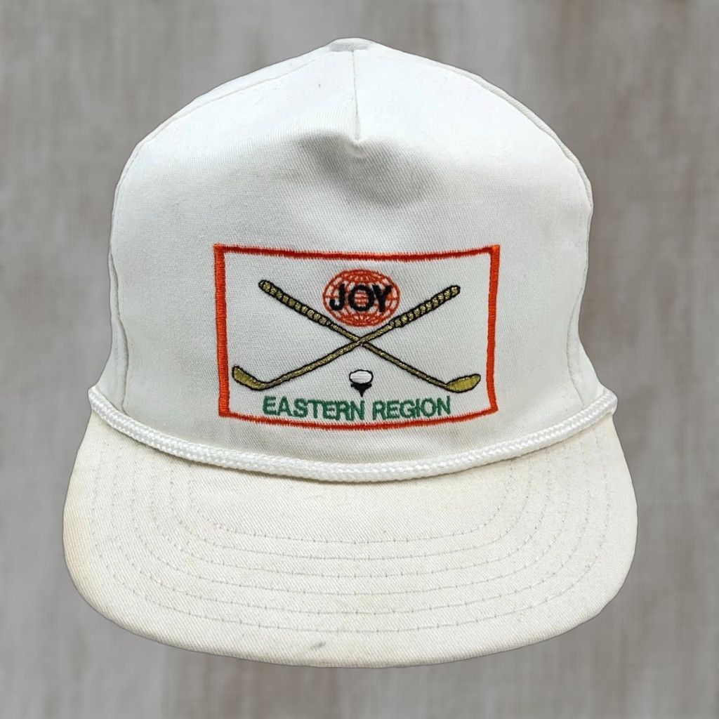 Coal VINTAGE Joy Global Hat Cap Strap Back Coal Mine Mining Miner Rope 80s 90s Golf Size ONE SIZE - 1 Thumbnail
