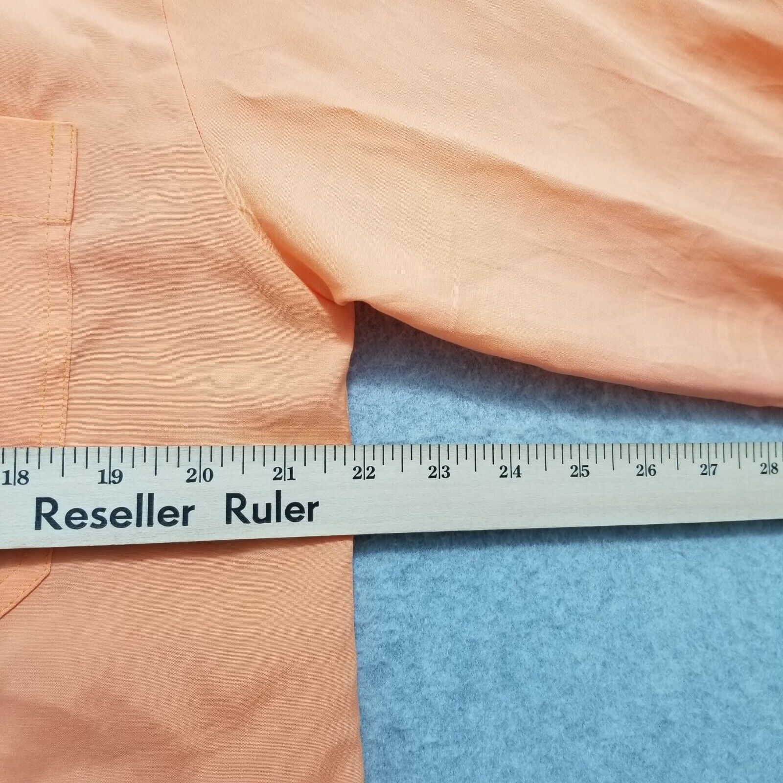 Other Vakko Shirt Womens XL Orange Button Up Long Sleeve Pocket Size XL / US 12-14 / IT 48-50 - 10 Thumbnail