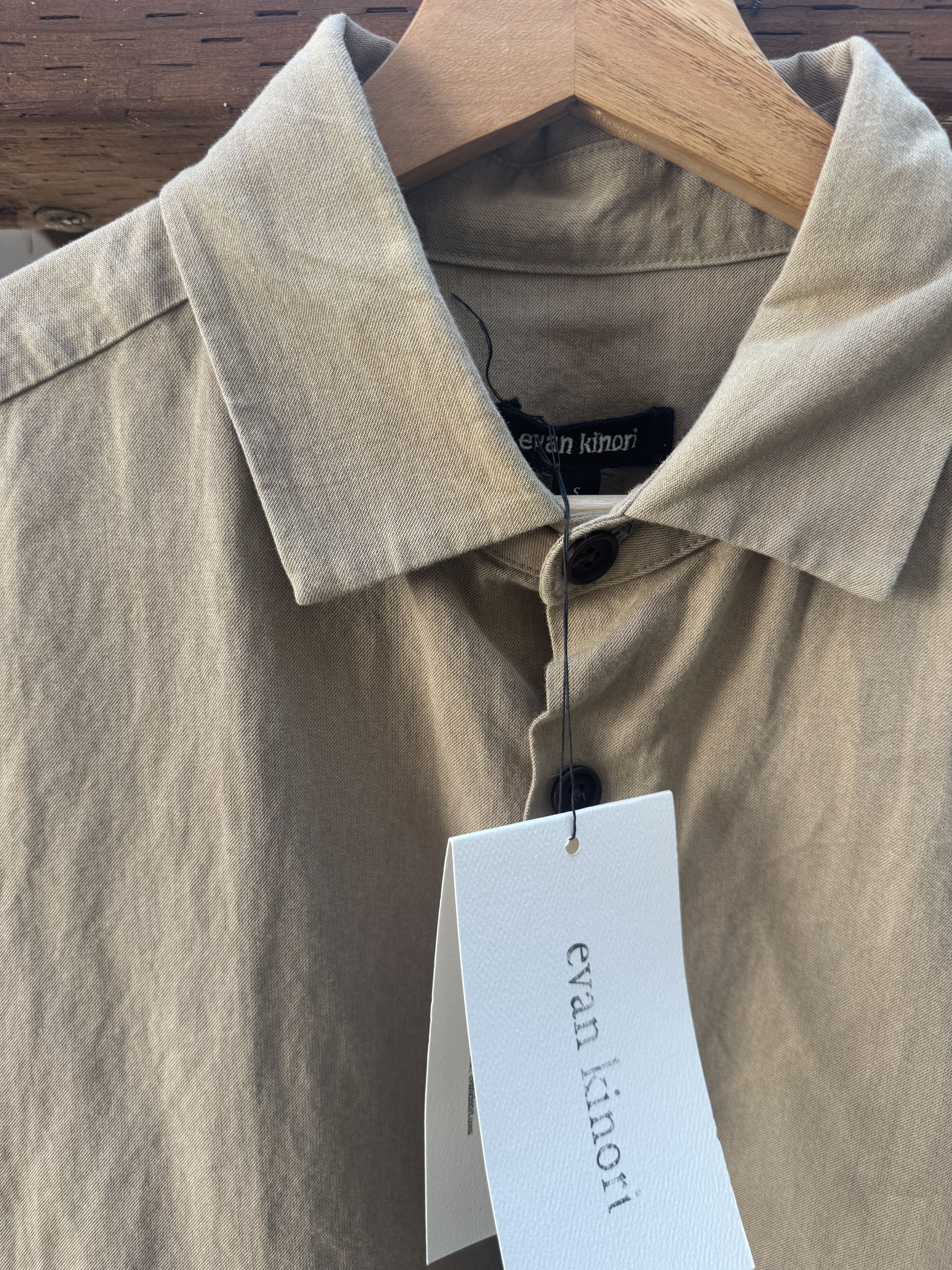 Evan Kinori Evan Kinori Flat Hem Shirt Size US S / EU 44-46 / 1 - 1 Thumbnail