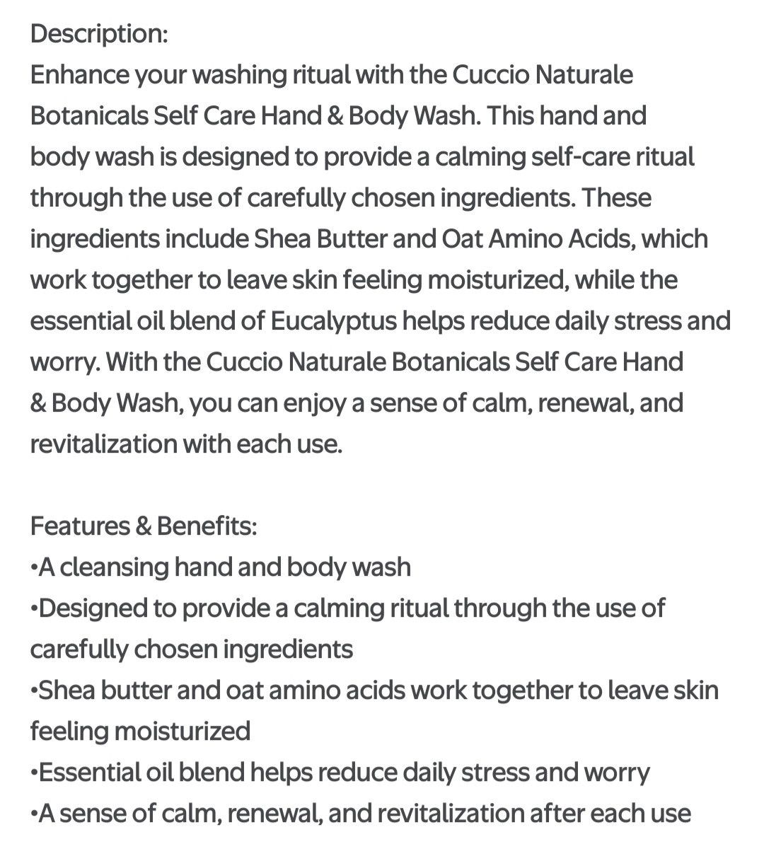 Other Set of 2- Cuccio Botanicals Hand+Body Wash (8ozX2) Size ONE SIZE - 4 Thumbnail