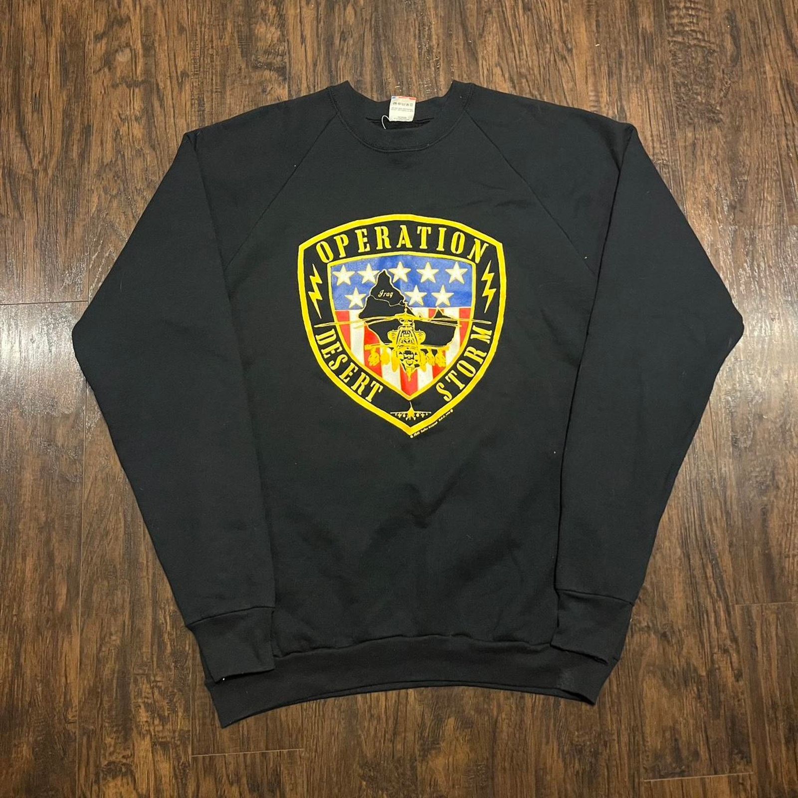 Fruit Of The Loom Vintage Operation Dessert Storm Crewneck Size US XL / EU 56 / 4 - 1 Thumbnail