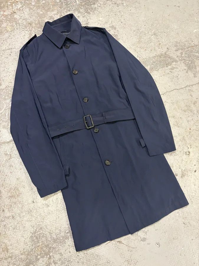 Prada AW2008 Prada Navy Nylon Belted Trench Jacket Size US M / EU 48-50 / 2 - 4 Thumbnail