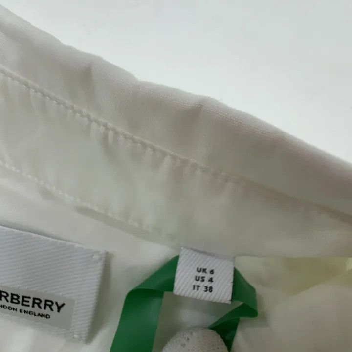 Burberry Burberry Burberry SS23 White Plaid Long Sleeve Shirt-2507 Size US S / EU 44-46 / 1 - 6 Thumbnail