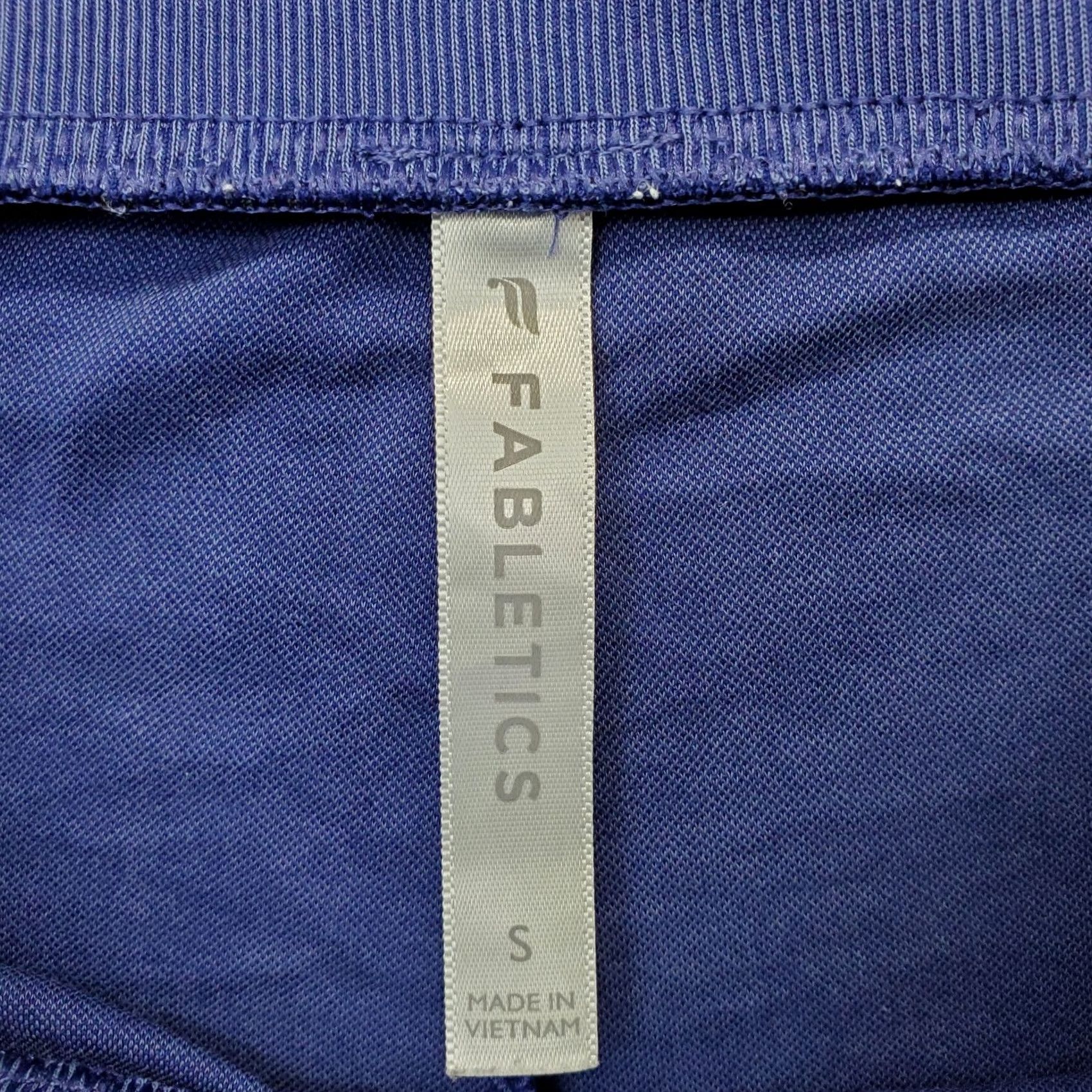 Fabletics Fabletics Womens Size S Blue Ankle Pants High Waisted Wide-Leg Stretch Comfort Pockets Casual Size 28" / US 6 / IT 42 - 7 Thumbnail