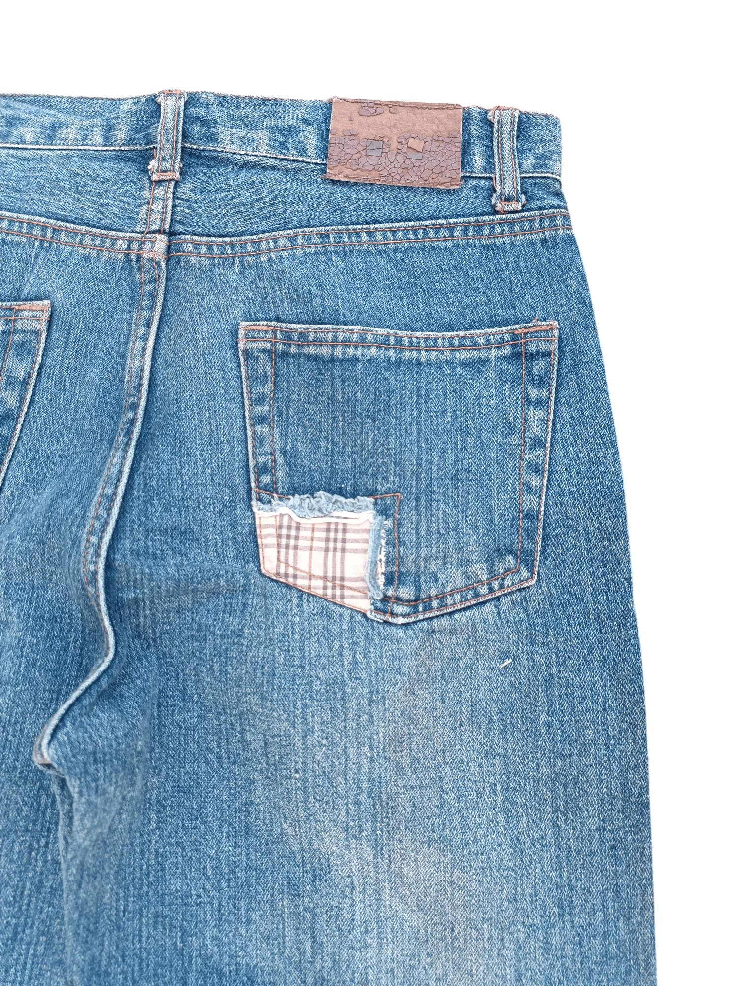 Hysteric Glamour × Japanese Brand RARE🔥JAPANESE DISTRESSED NYLAUS JEANS WHISKERS FADED E208 Size US 32 / EU 48 - 12 Thumbnail