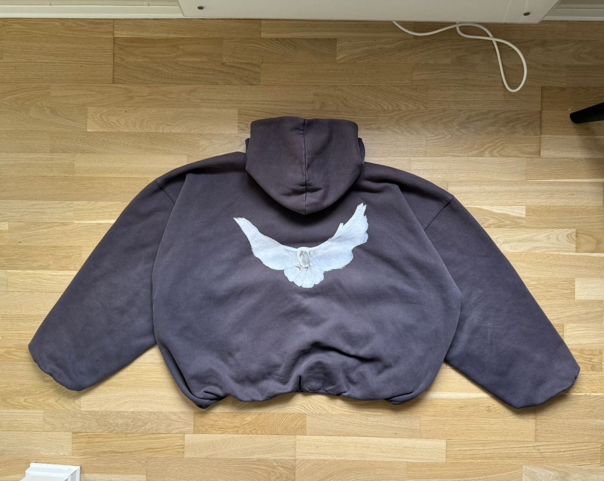 Yeezy Gap Balenciaga Dove Hoodie Dark Grey | Grailed