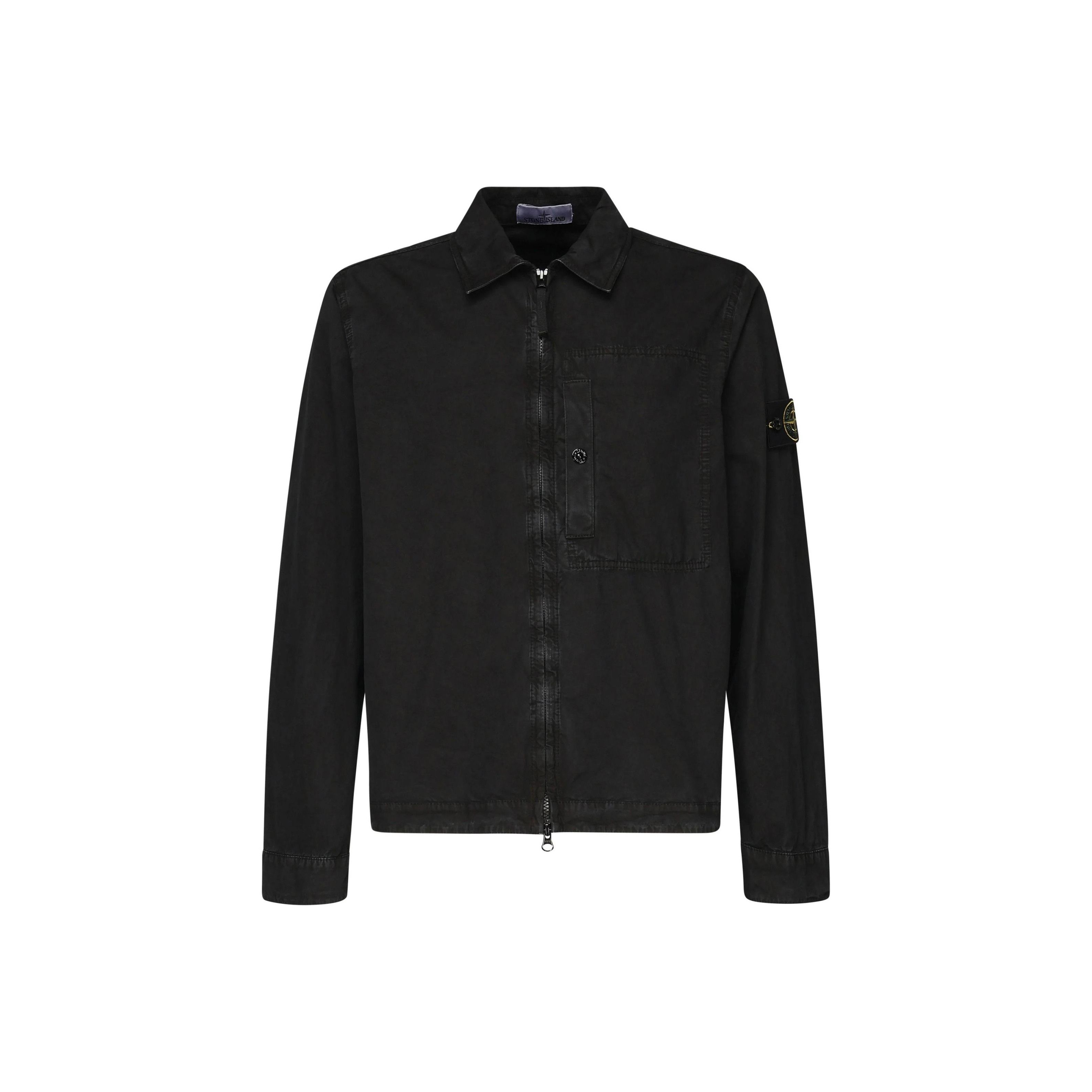 Stone Island Stone Island Garment Dyed Zip Overshirt Size XL Size US XL / EU 56 / 4 - 1 Thumbnail
