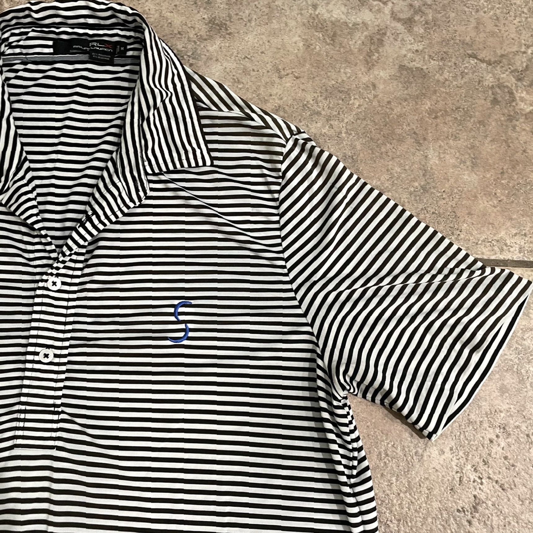 RLX Ralph Lauren RLX Ralph Lauren Performance Polo Shirt Mens Size M Multicolor Striped Golf Size US M / EU 48-50 / 2 - 2 Thumbnail