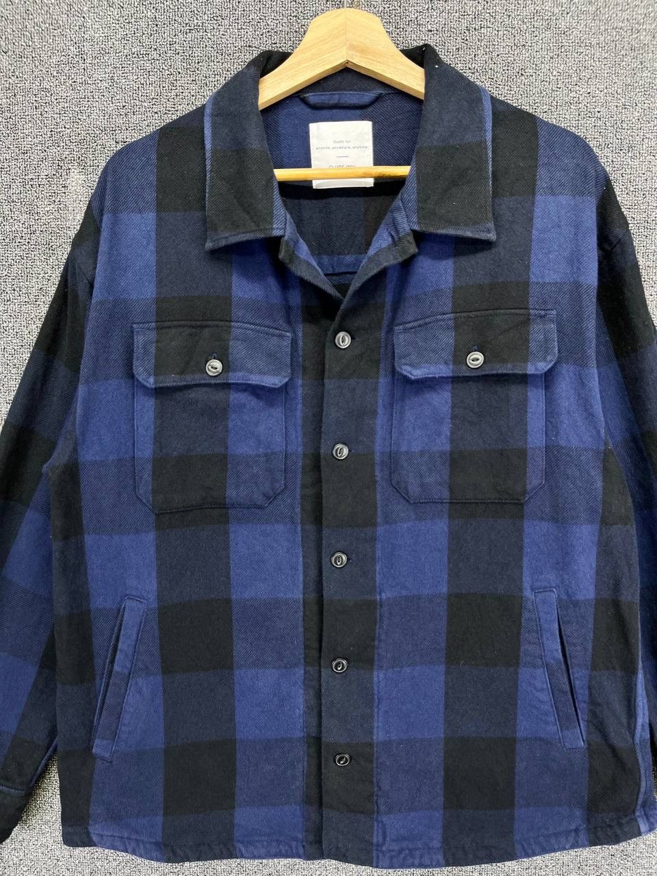 Flannel × Japanese Brand × SHIPS Vintage Ships Shadow Plaid Shirts Button Up Flannnel Size US M / EU 48-50 / 2 - 5 Thumbnail