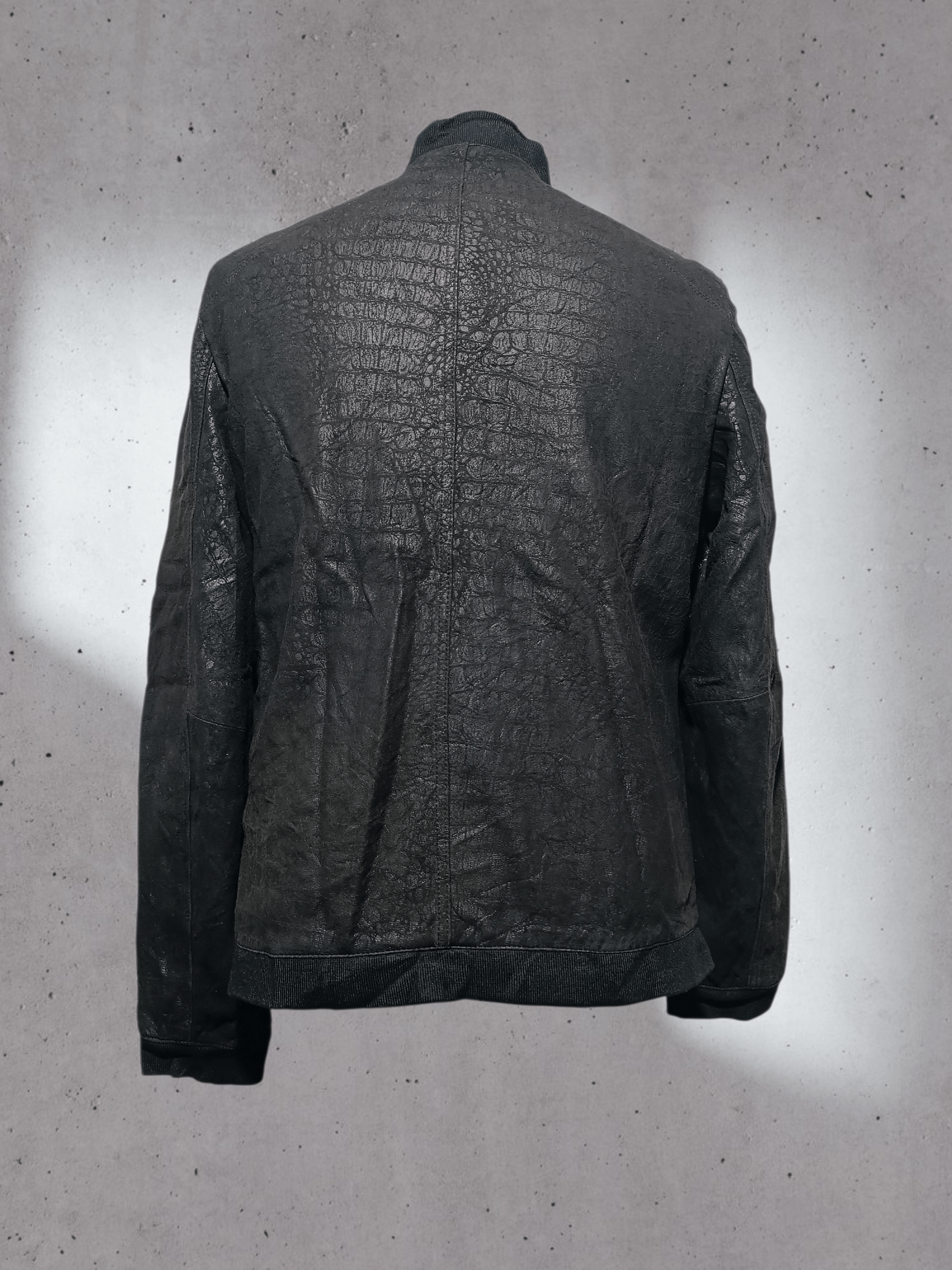 Other Vintage Leather Crocodile Pattern Bomber Jacket Size US M / EU 48-50 / 2 - 5 Thumbnail