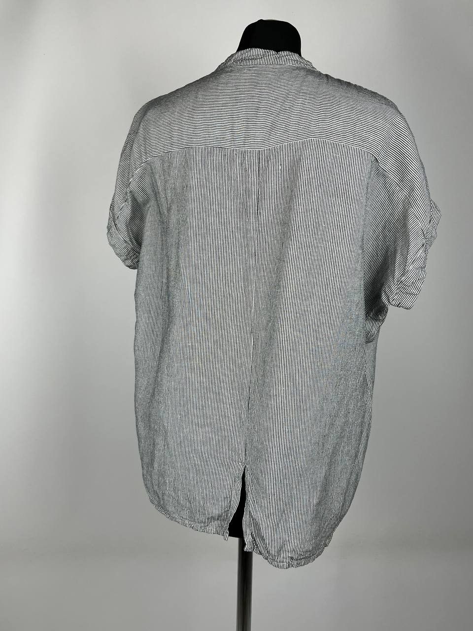 Freitag Freitag E383 Female Striped Blue Short Slivees Shirt Size S Size S / US 4 / IT 40 - 3 Thumbnail