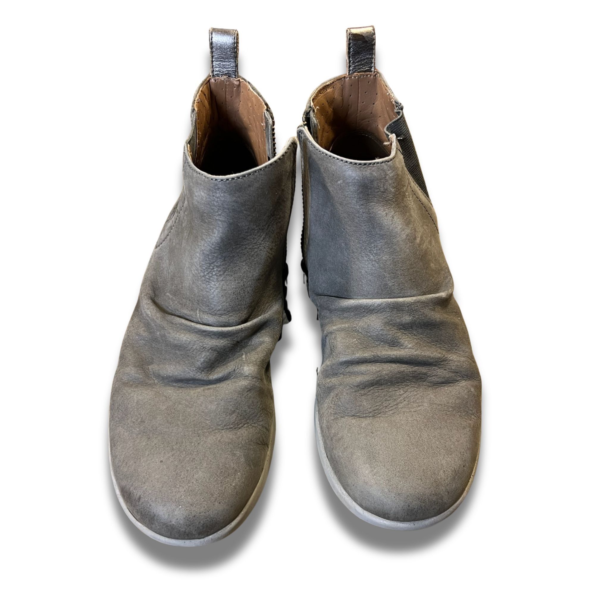 Clarks Clarks Unstructured Womens Ankle Boots Gray Leather Size 7 L Size US 7 / IT 37 - 2 Thumbnail