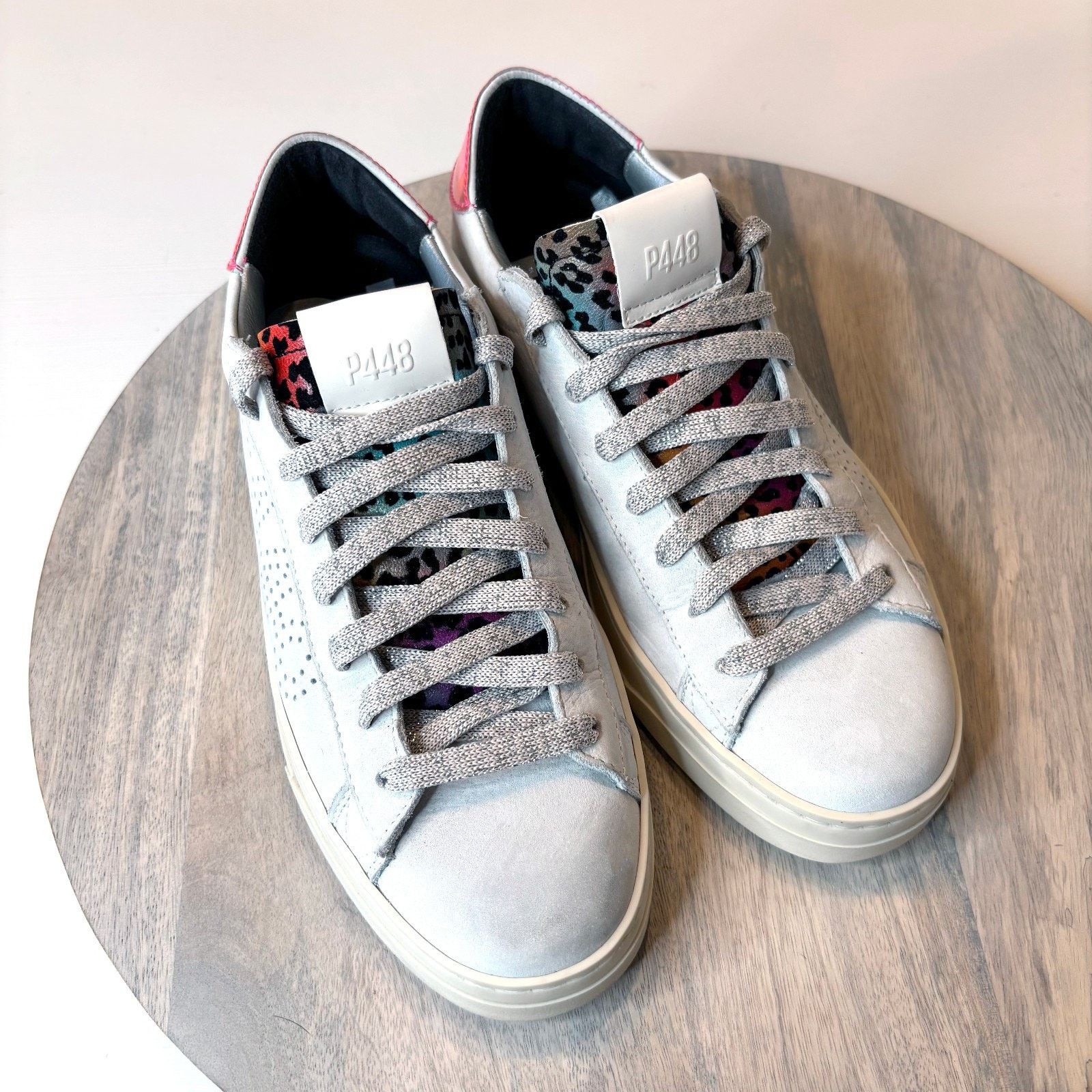 P448 P448 Jack White Leather Sneakers Animal Print Italy Size 8 Size US 8 / IT 38 - 4 Thumbnail