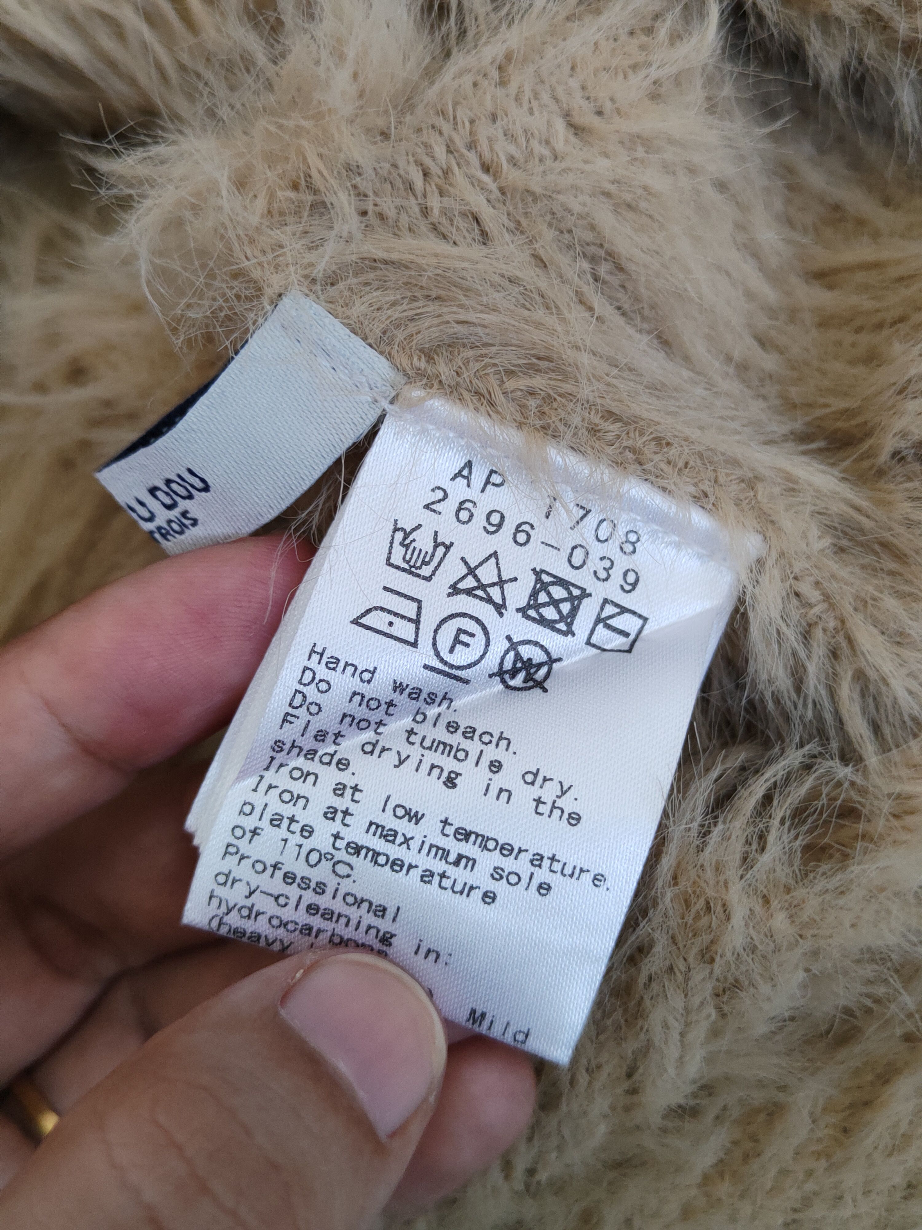 Homespun Knitwear × Japanese Brand × Vintage Pou Dou Dou Brown Shag Shaggy Fur Mohair Knitwear #S1895 Size S / US 4 / IT 40 - 11 Thumbnail