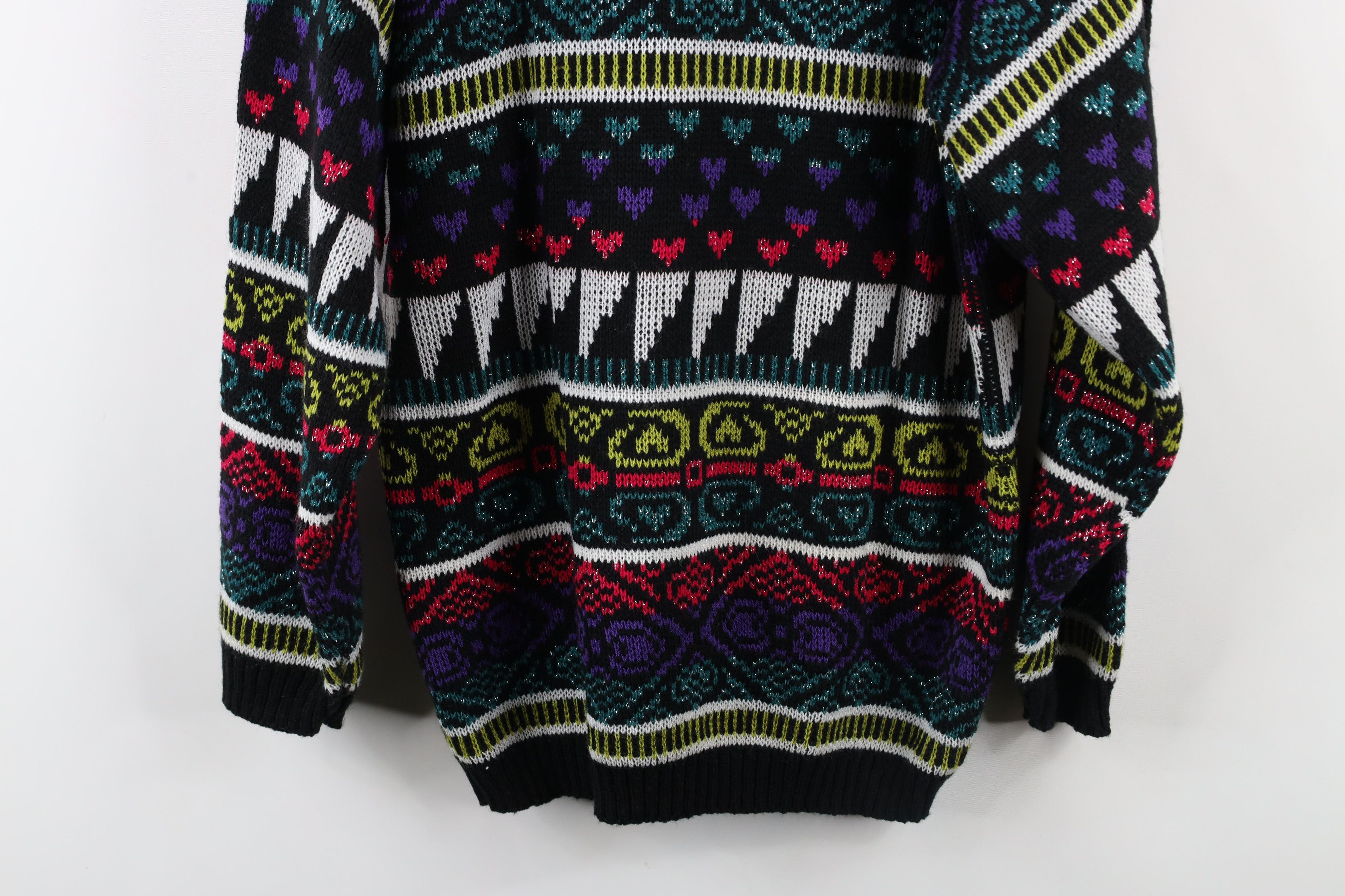Vintage Vintage 90s Fairy Kei Kawaii Knit Mock Neck Sweater USA Size M / US 6-8 / IT 42-44 - 9 Thumbnail
