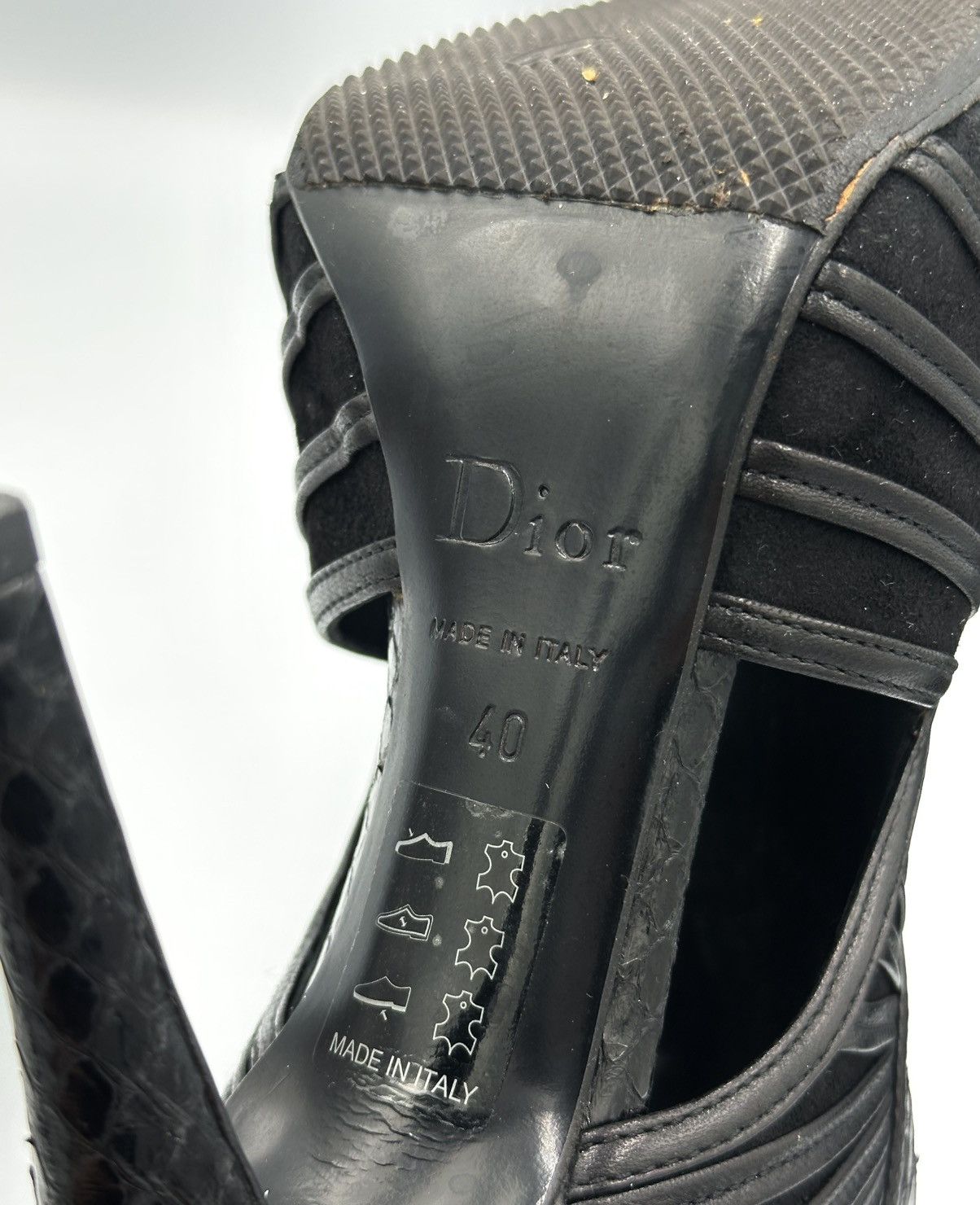 Dior Christian Dior "Temptation" Leather Heels open toe Size US 9 / IT 39 - 12 Thumbnail