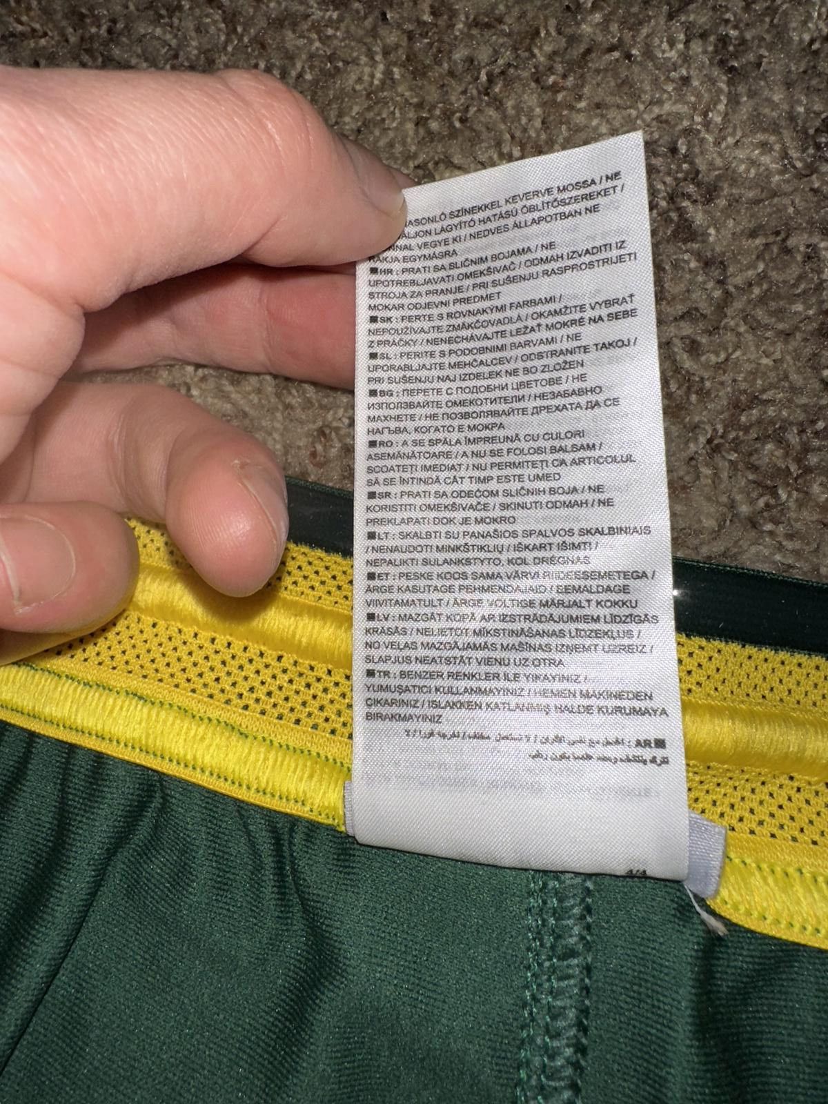 Nike Nike Men’s Lithuania 2016 Rio Olympic Team Issued Hyperelite Basketball Shorts Size US 40 / EU 56 - 9 Thumbnail